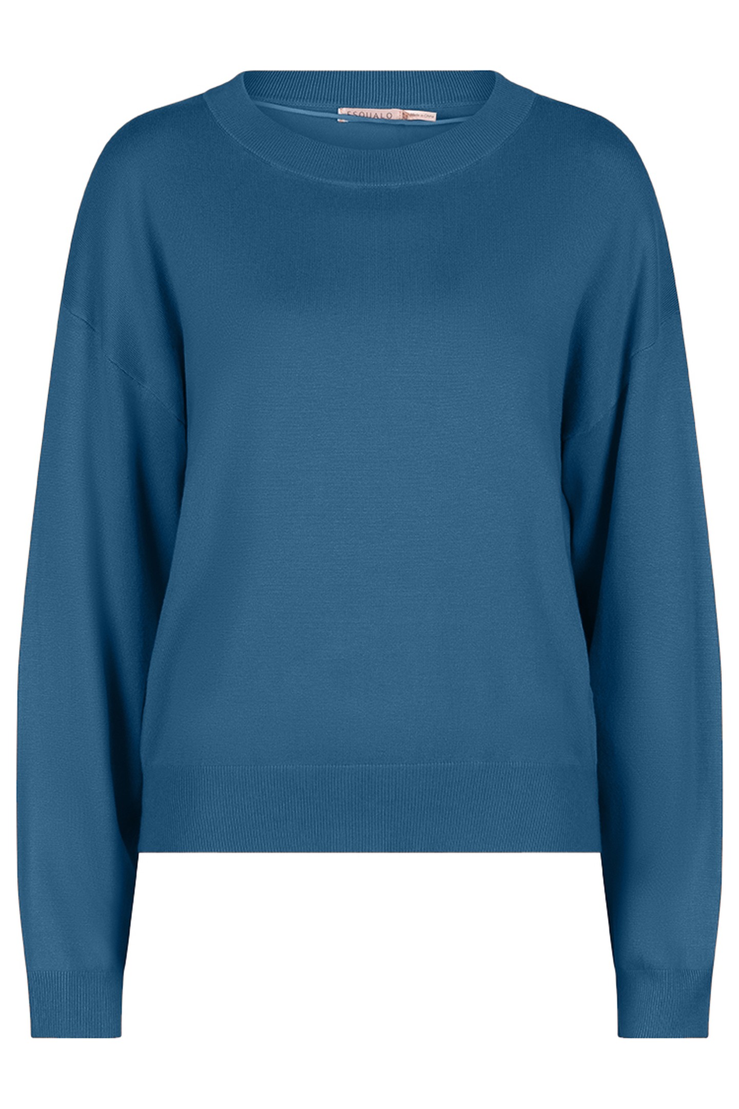 SWEATER BOXY BASIC KNIT GALAXY BLUE 1