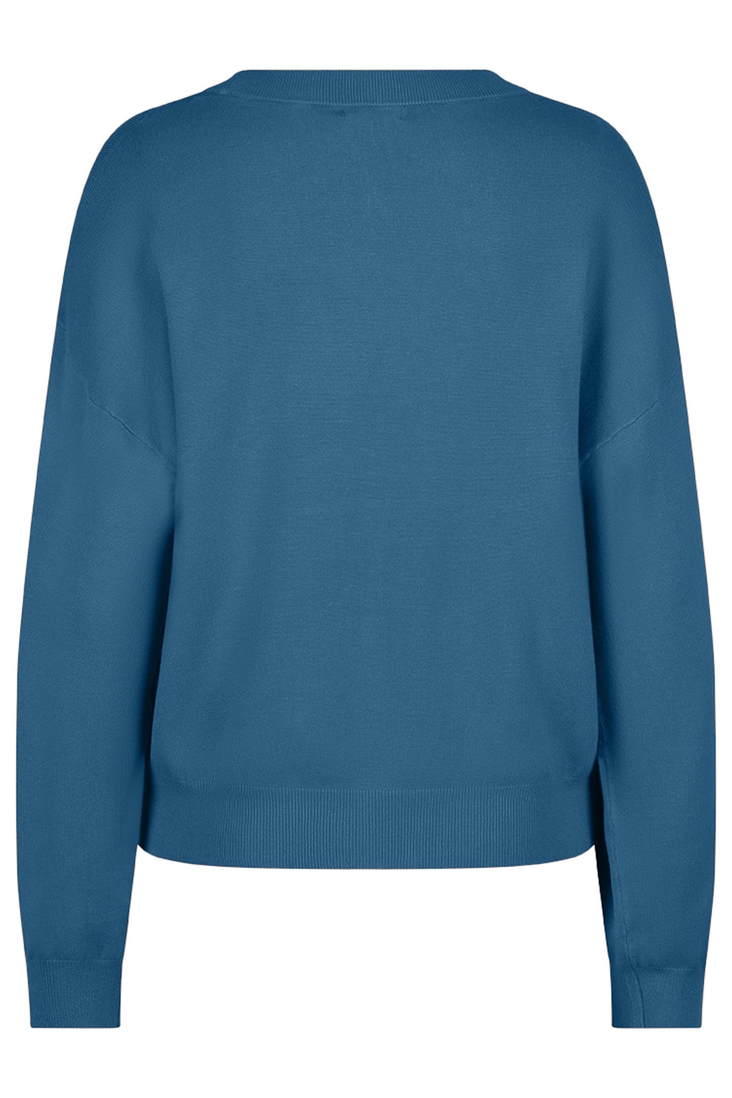 SWEATER BOXY BASIC KNIT GALAXY BLUE 2