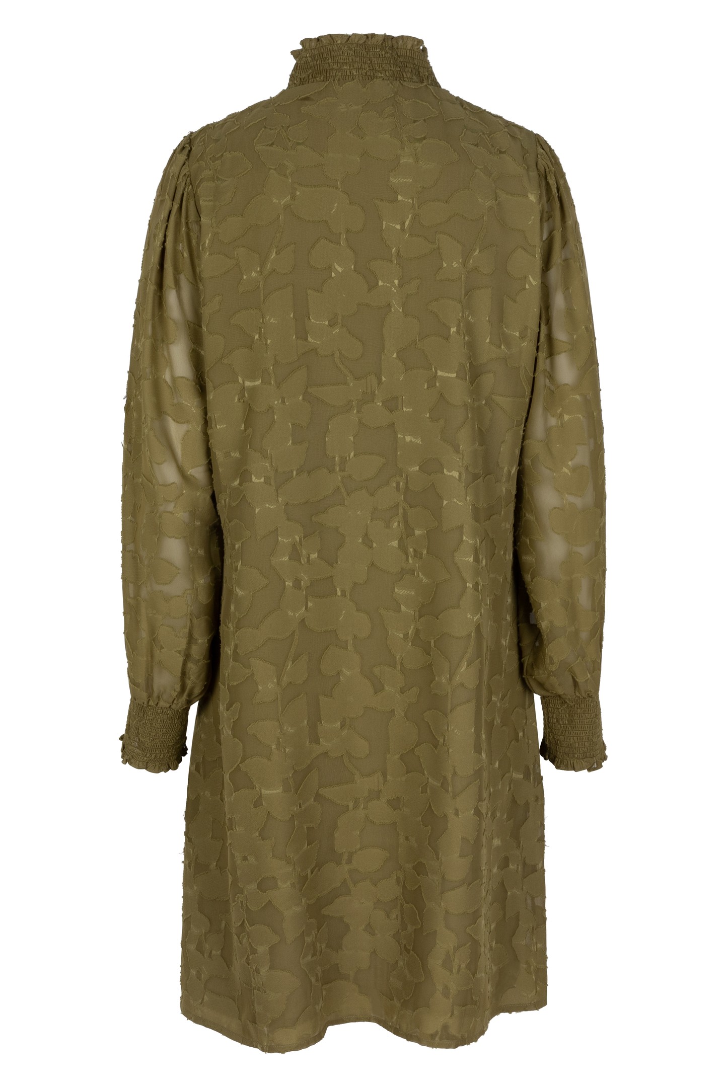 DRESS SMOCK JACQUARD OLIVE 5