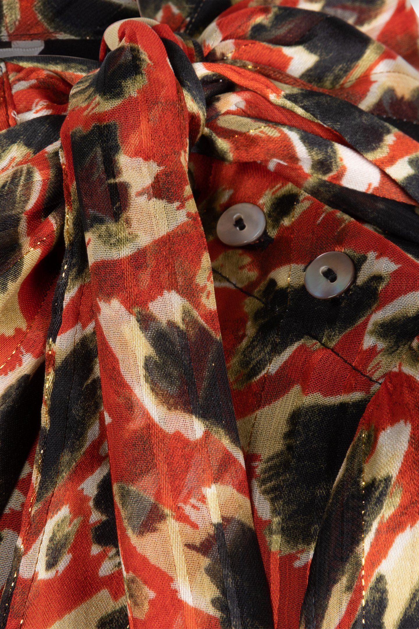 BLOUSE SHAWL COLLAR LEOPARD SKINS PRINT 7