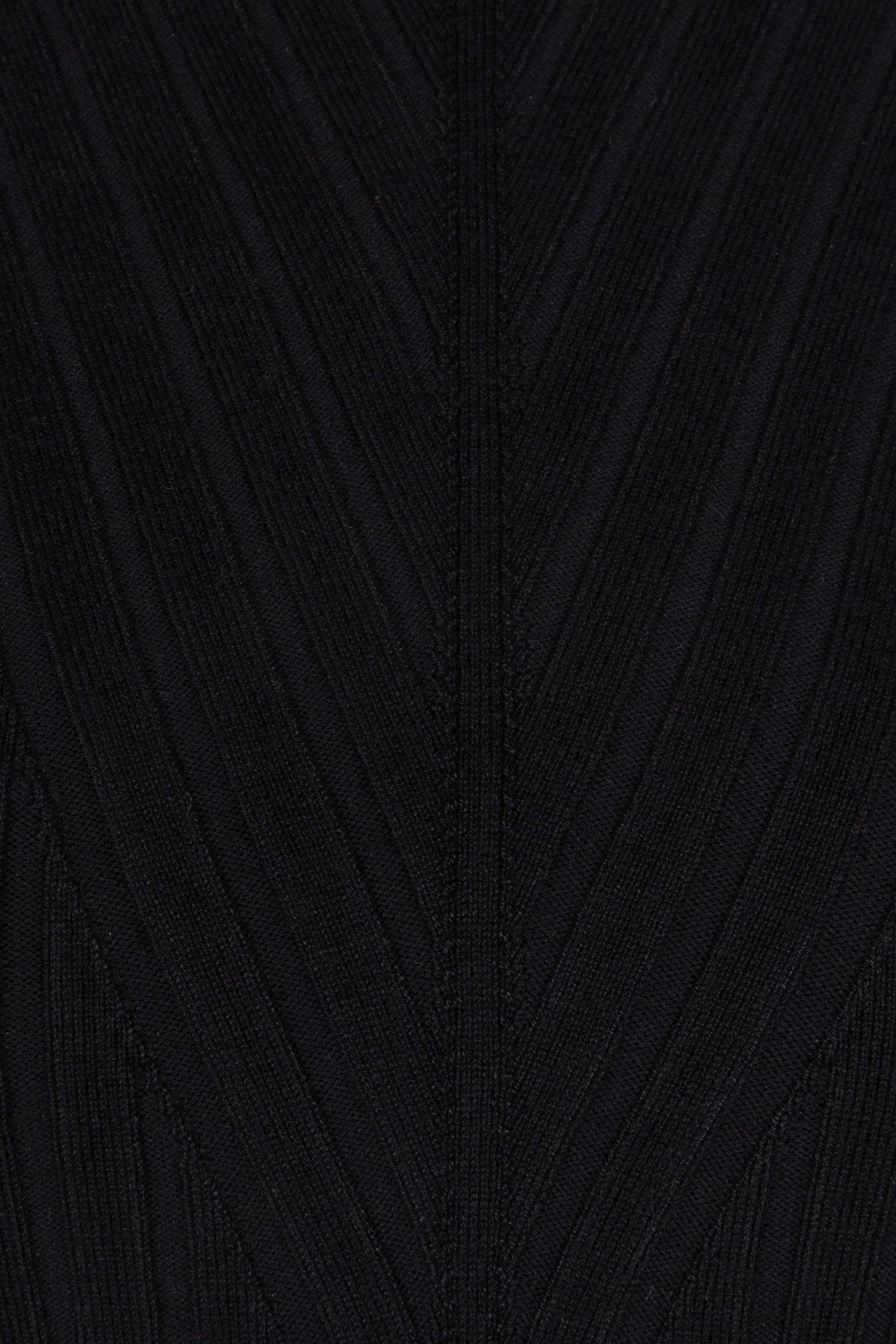 SWEATER TOP FANCY RIB BASIC KNIT BLACK 7