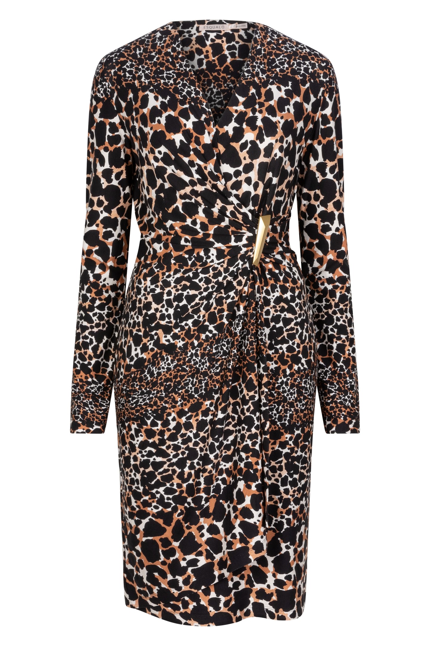 DRESS SCATTERED ILLUSION PRINT 4