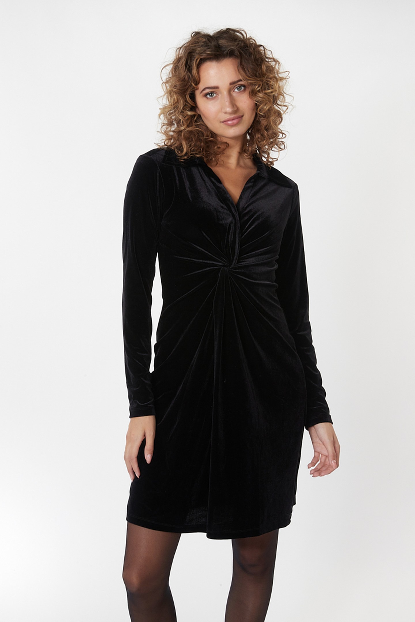 DRESS WRAP VELOURS BLACK 2