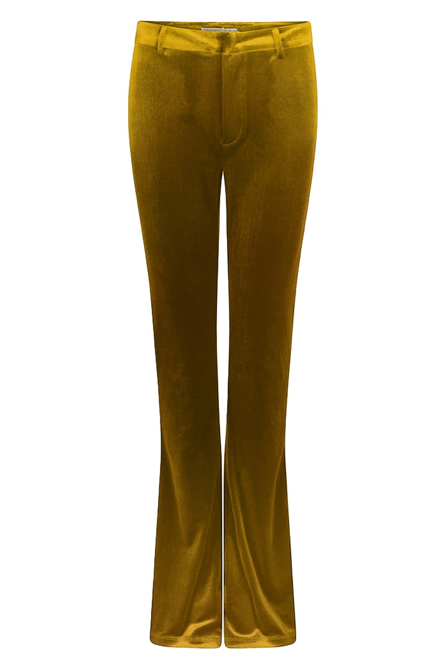 TROUSERS FLAIR VELOURS WARM OLIVE 1