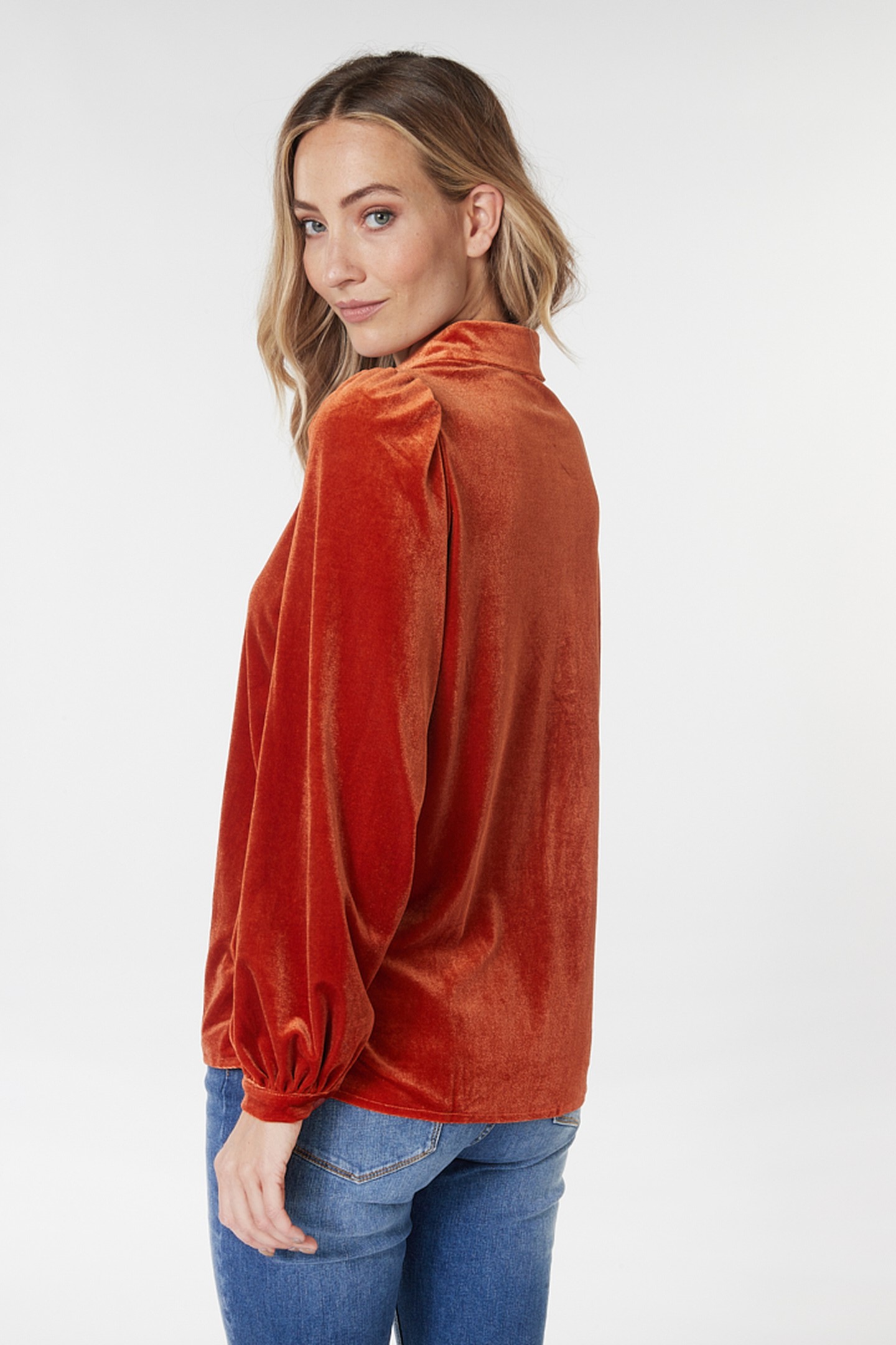 BLOUSE BASIC VELOURS PUMPKIN 4