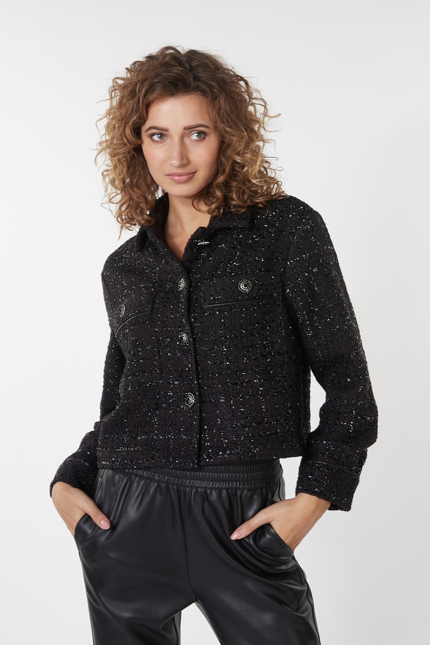 JACKET TWEED BLACK 1