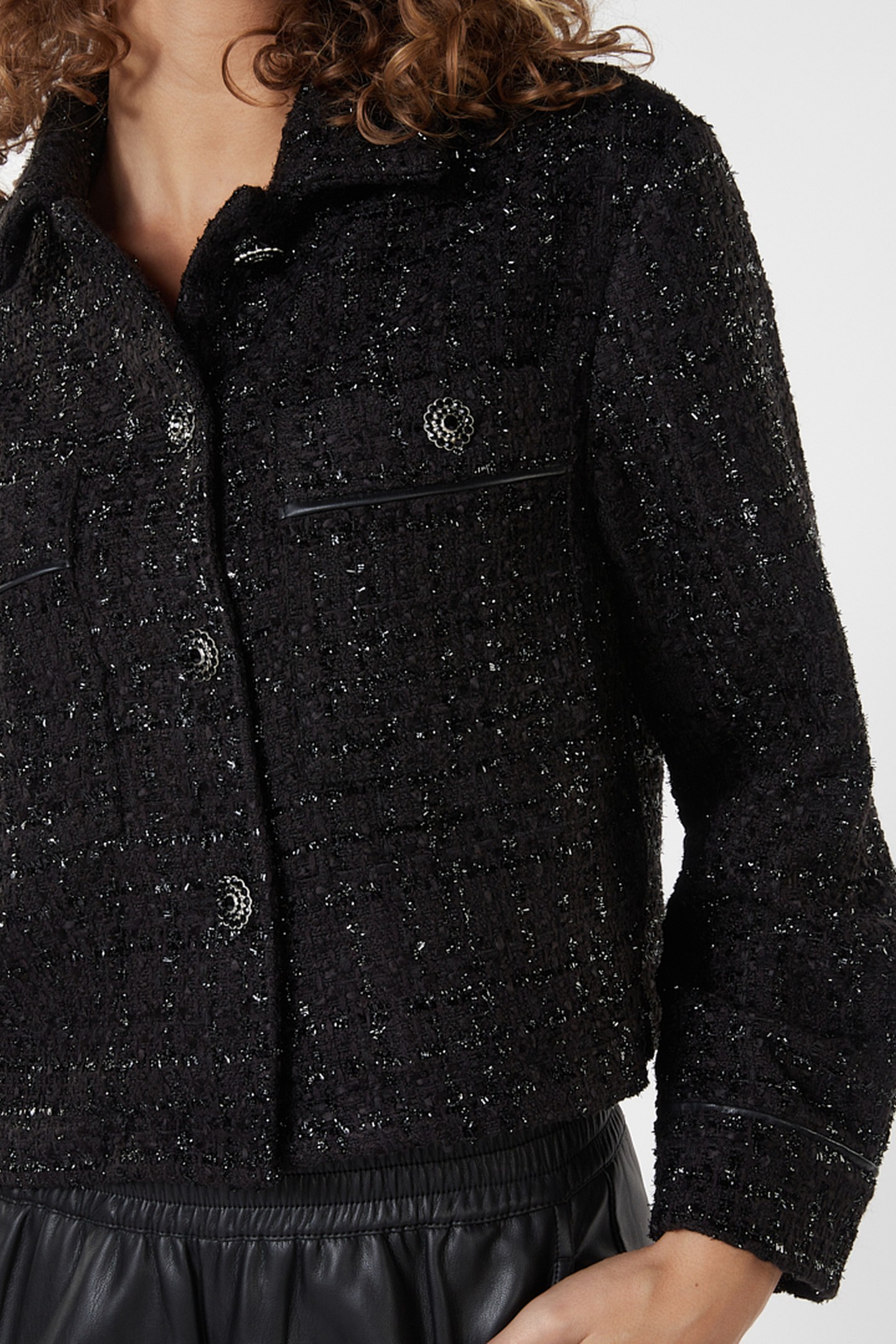 JACKET TWEED BLACK 6