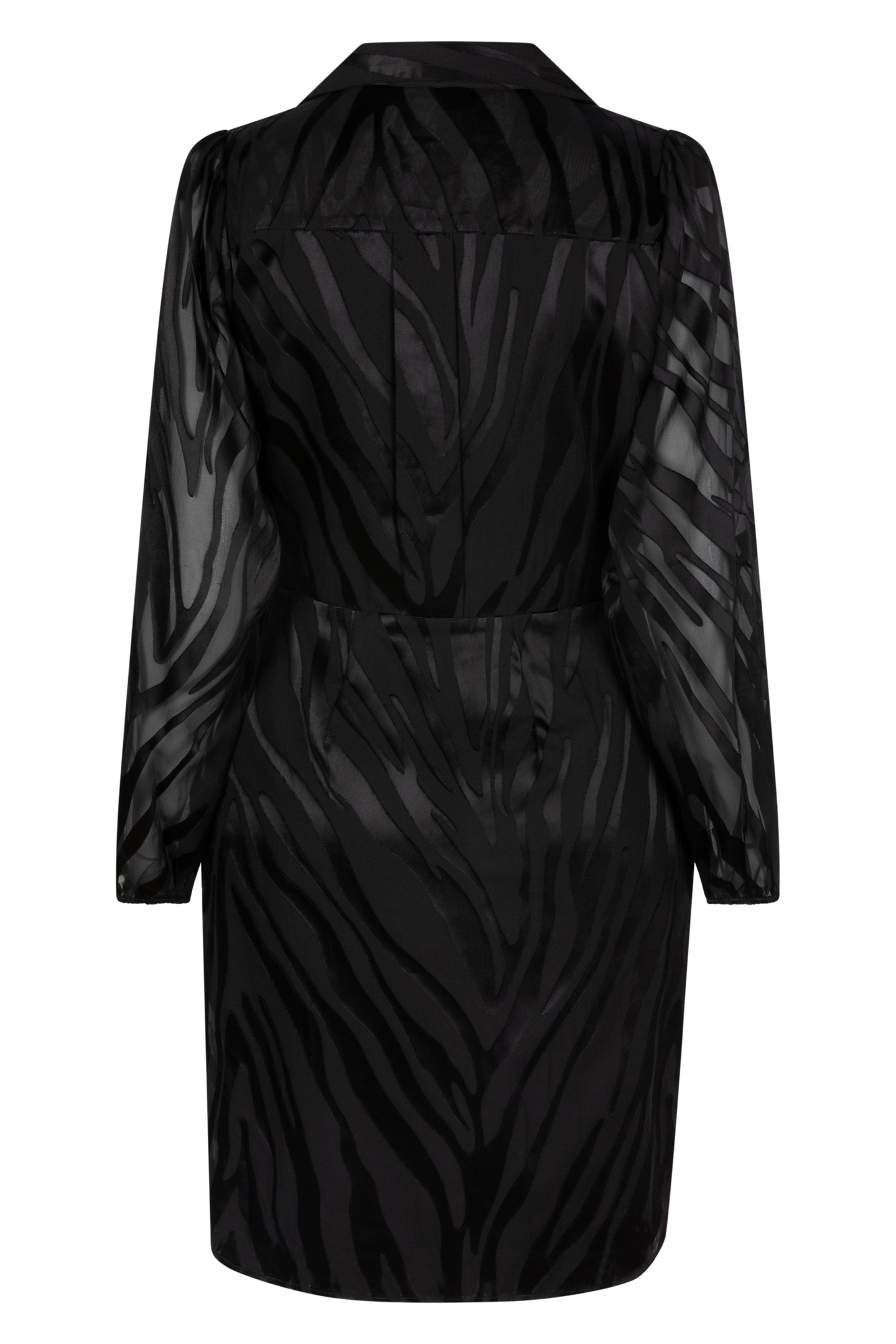 DRESS OVERLAP JACQUARD BLACK 6