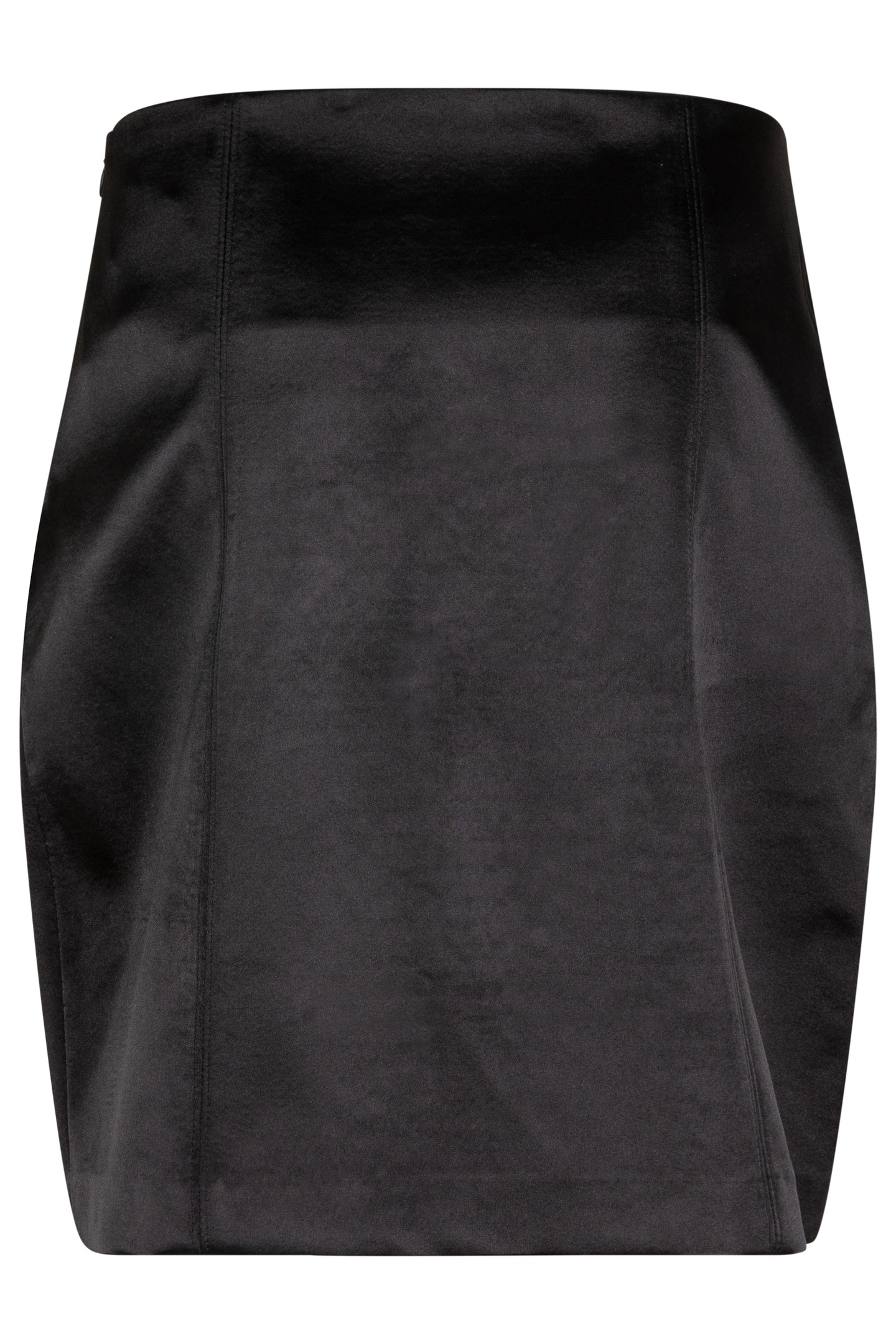 SKIRT BONDED SATIN BLACK 5
