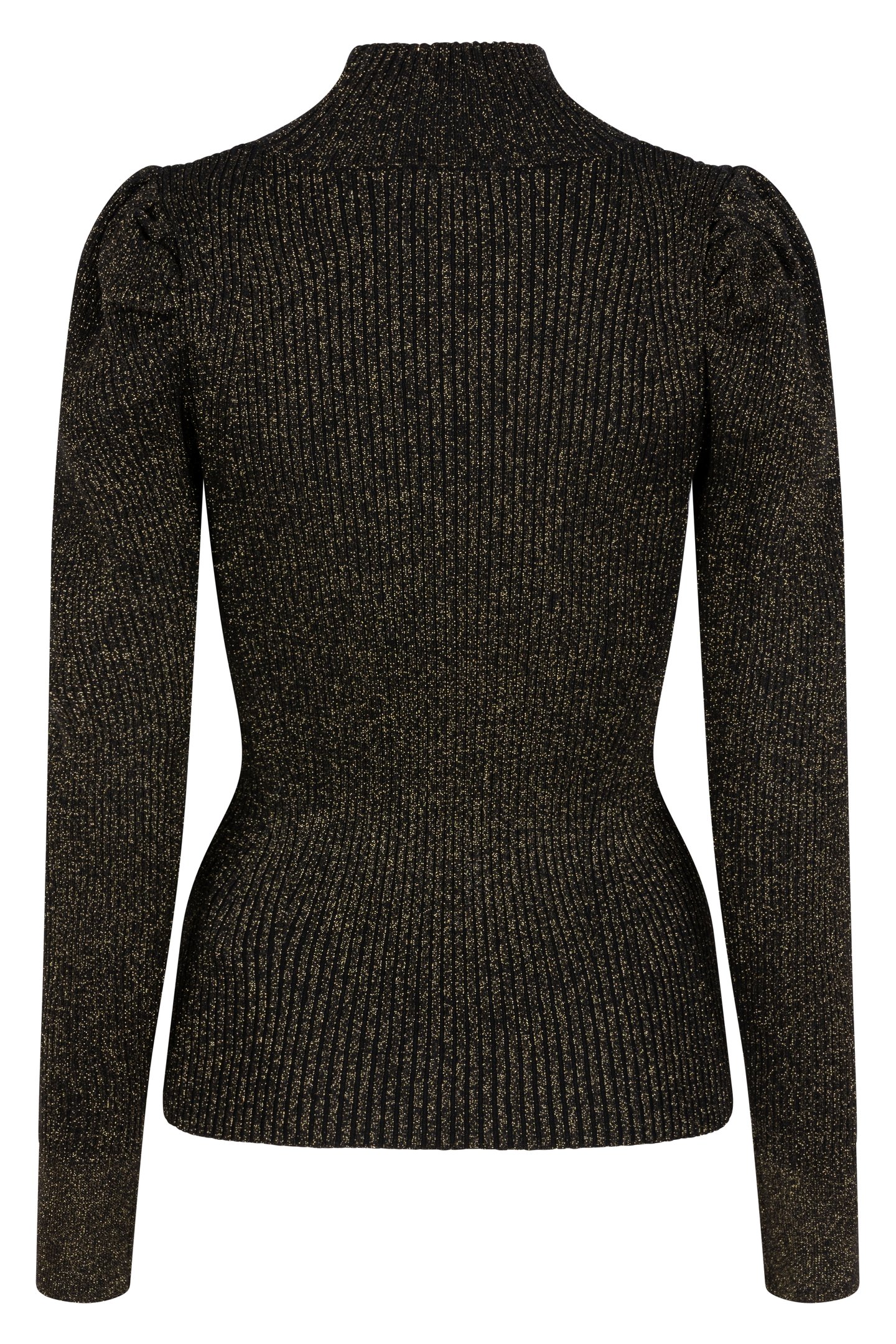 SWEATER RIB LUREX BLACK / GOLD 6