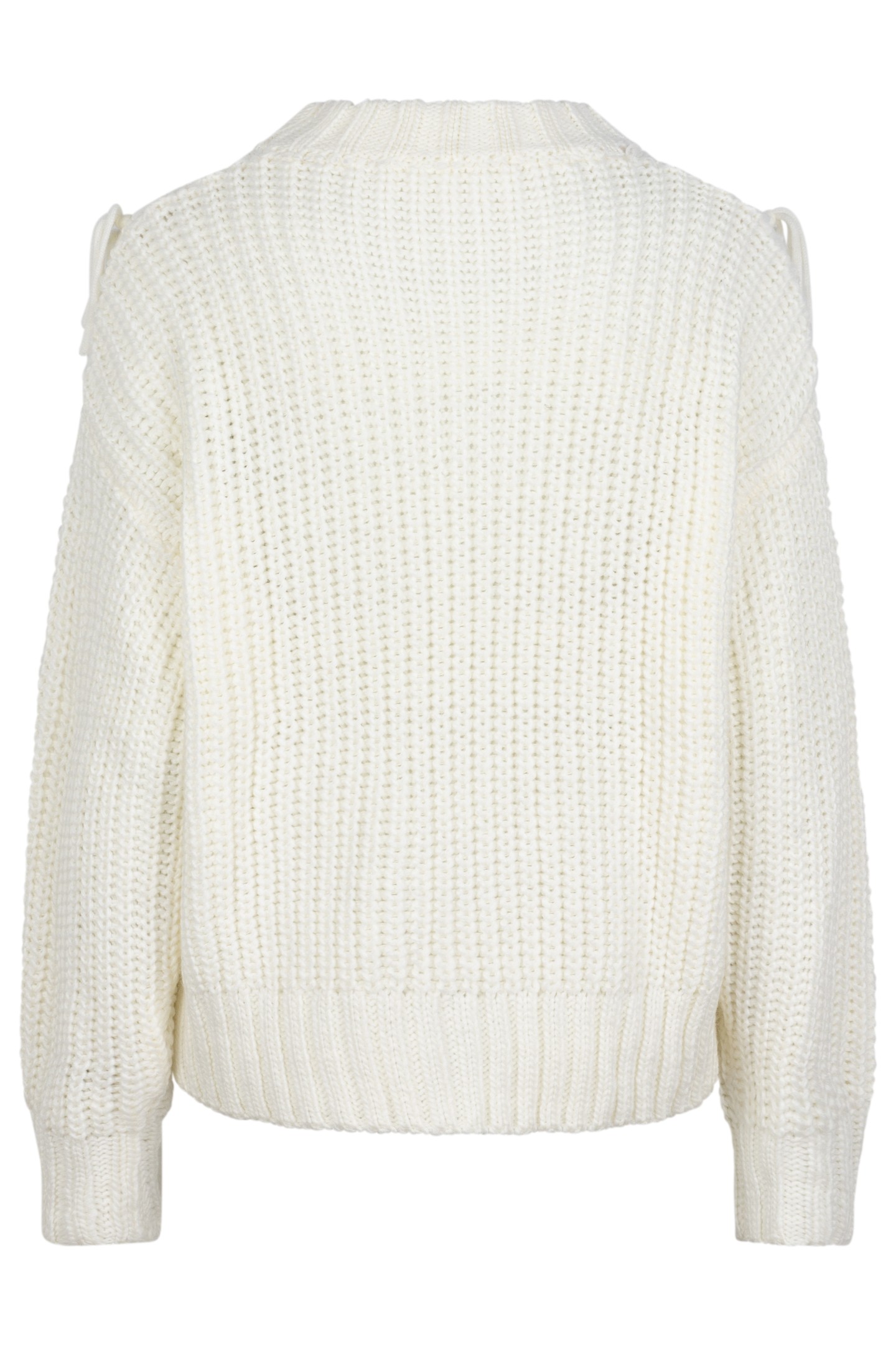 SWEATER CABLE FRINGES OFF WHITE 6