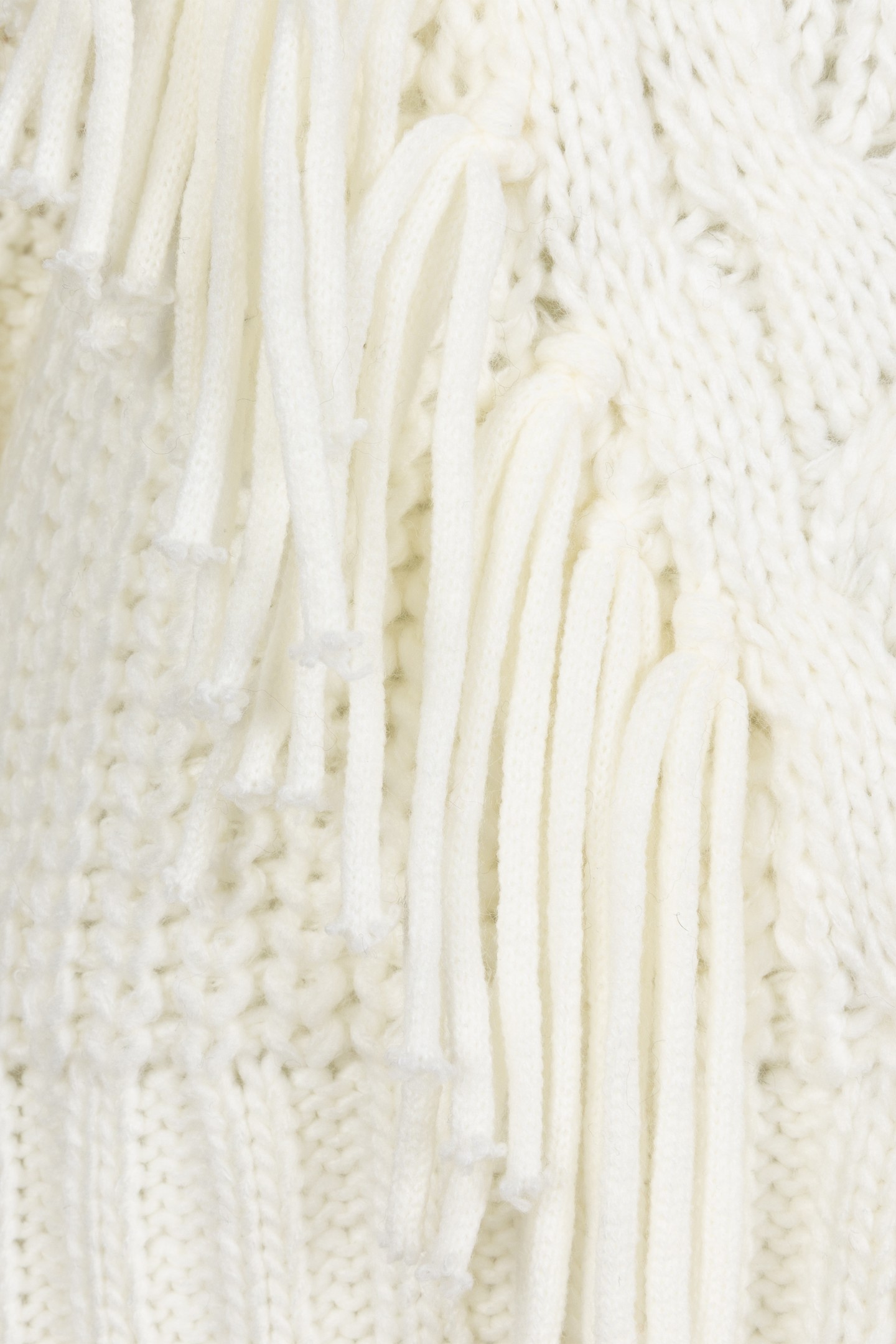 SWEATER CABLE FRINGES OFF WHITE 7