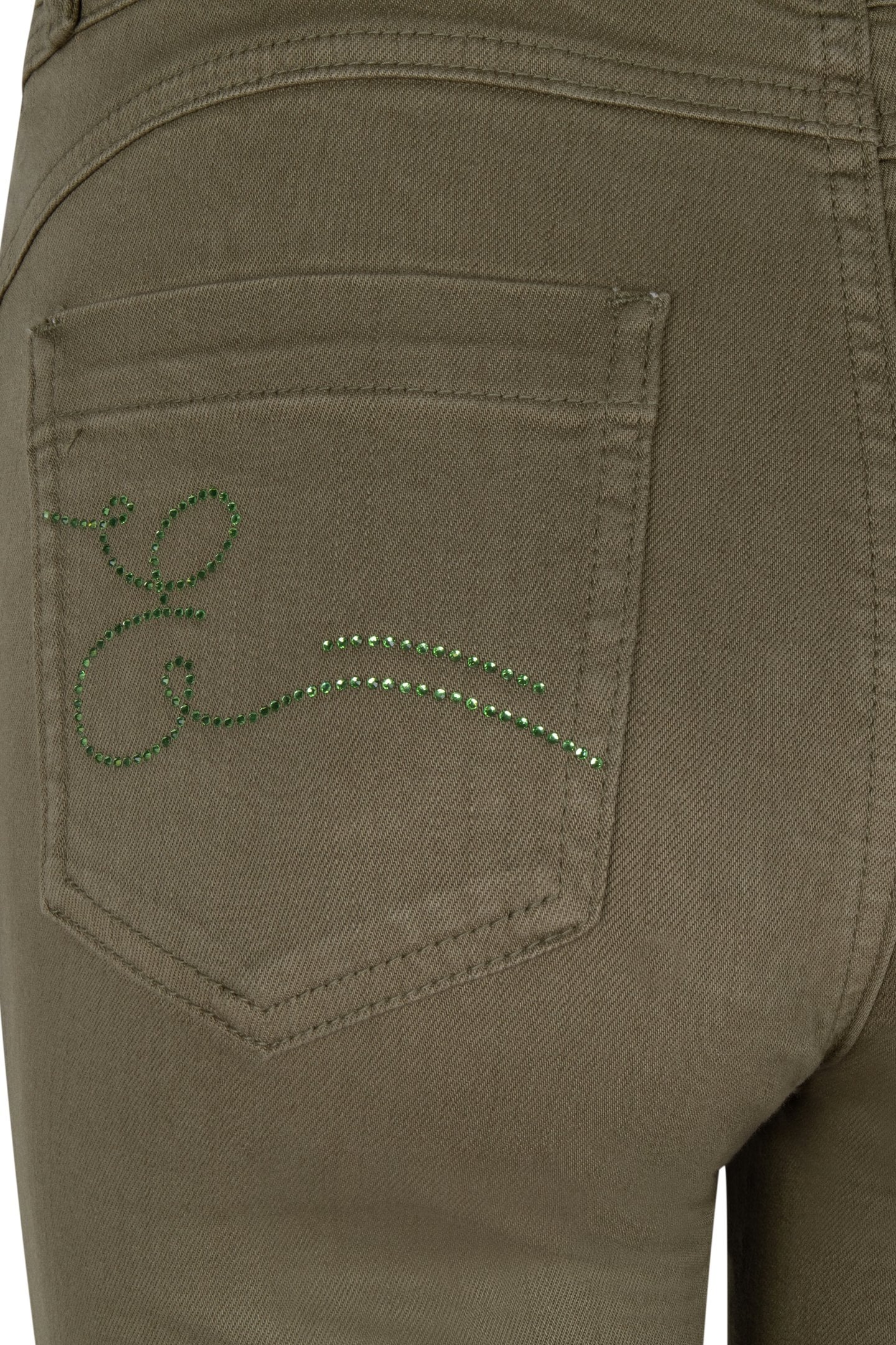 TROUSERS COLORED DENIM GREEN 9