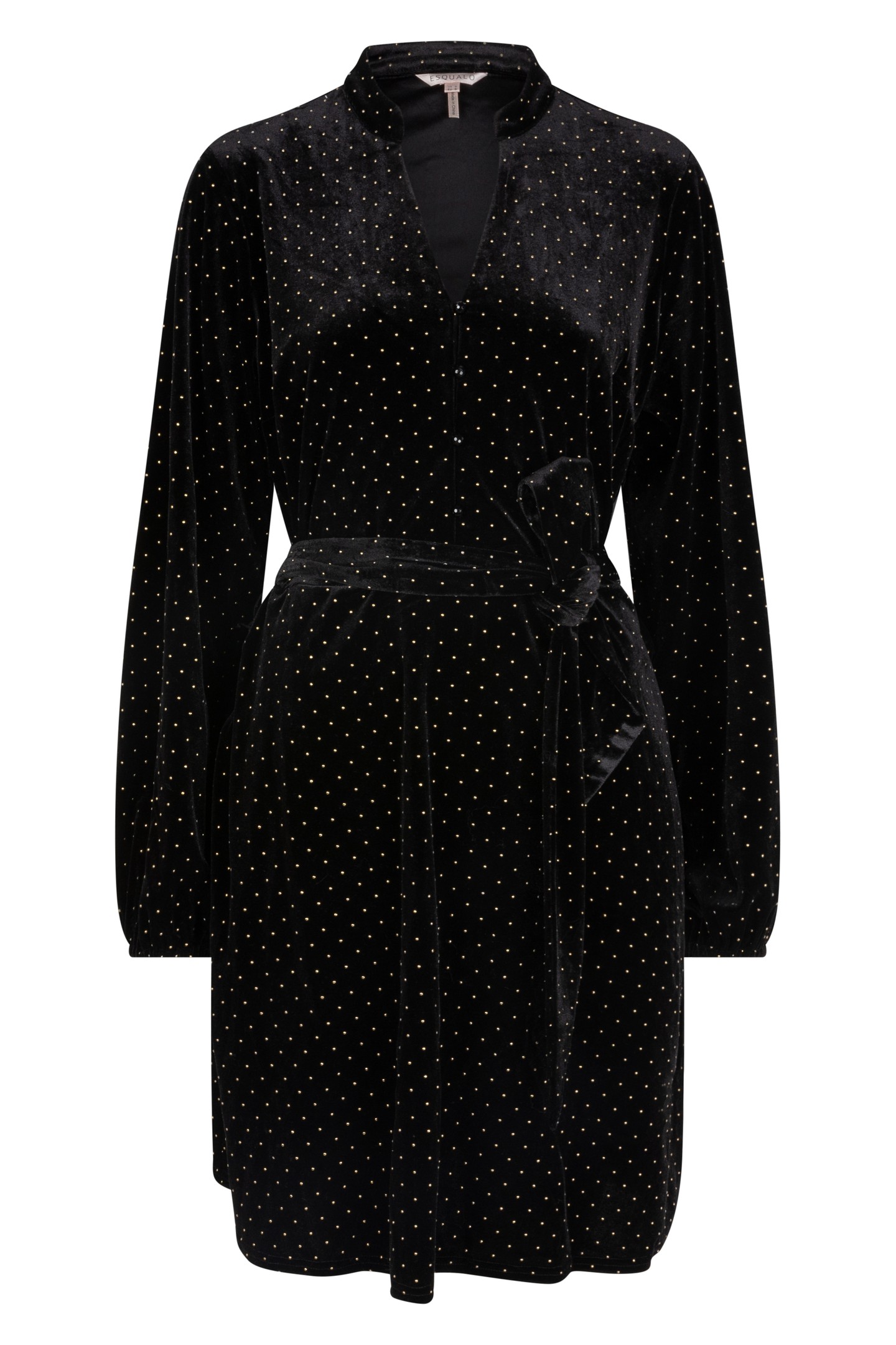 DRESS VELVET STUDS BLACK 4