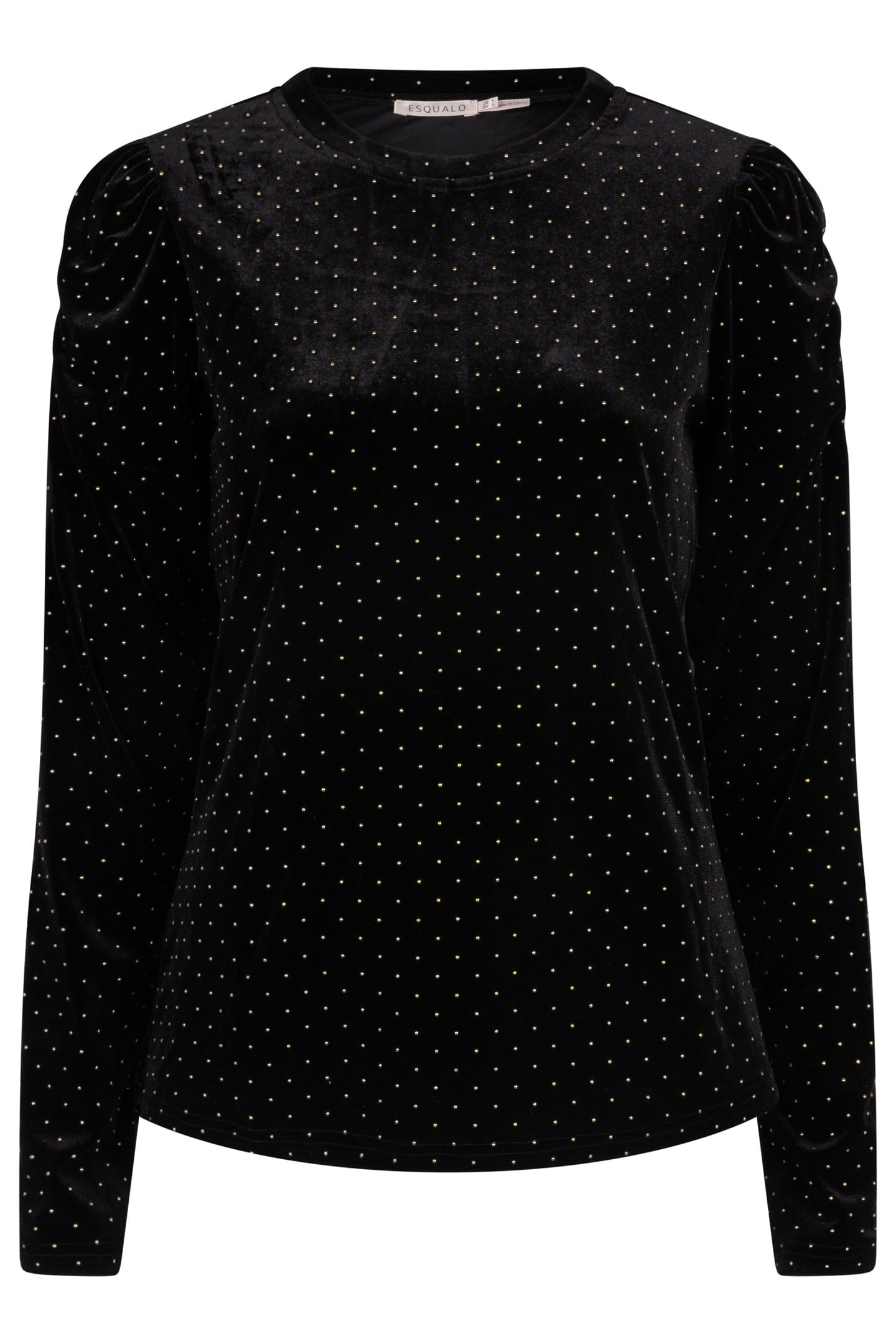 TOP VELVET STUDS BLACK 4