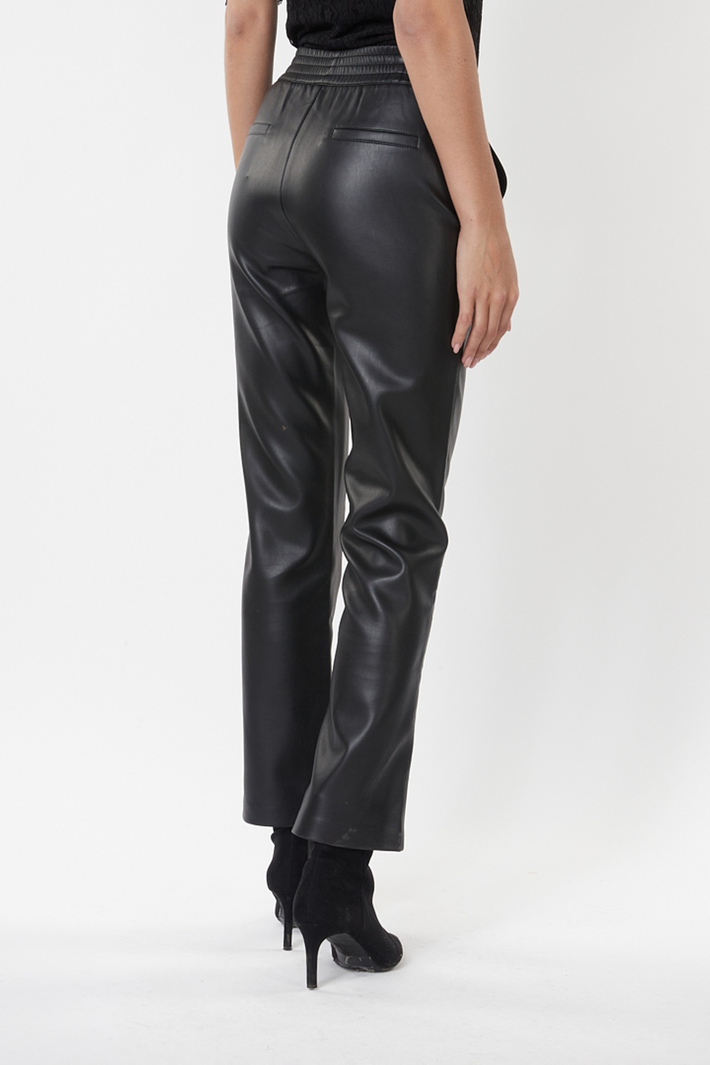 TROUSERS JOGGER PU BLACK 3