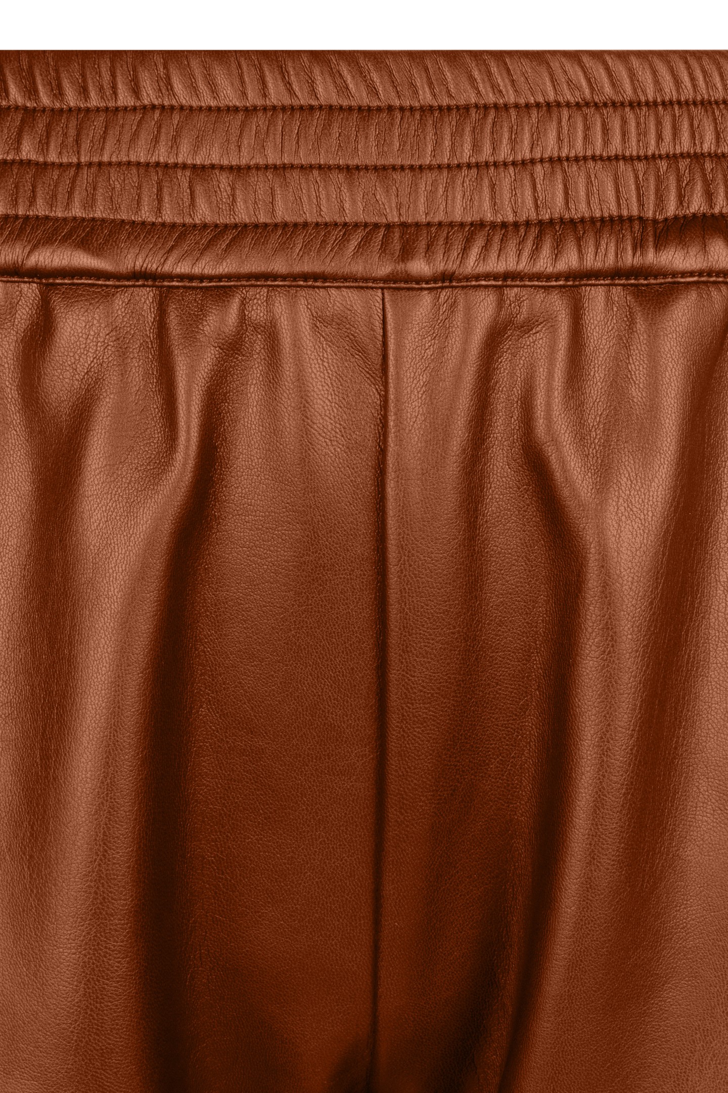 TROUSERS JOGGER PU BROWN 3