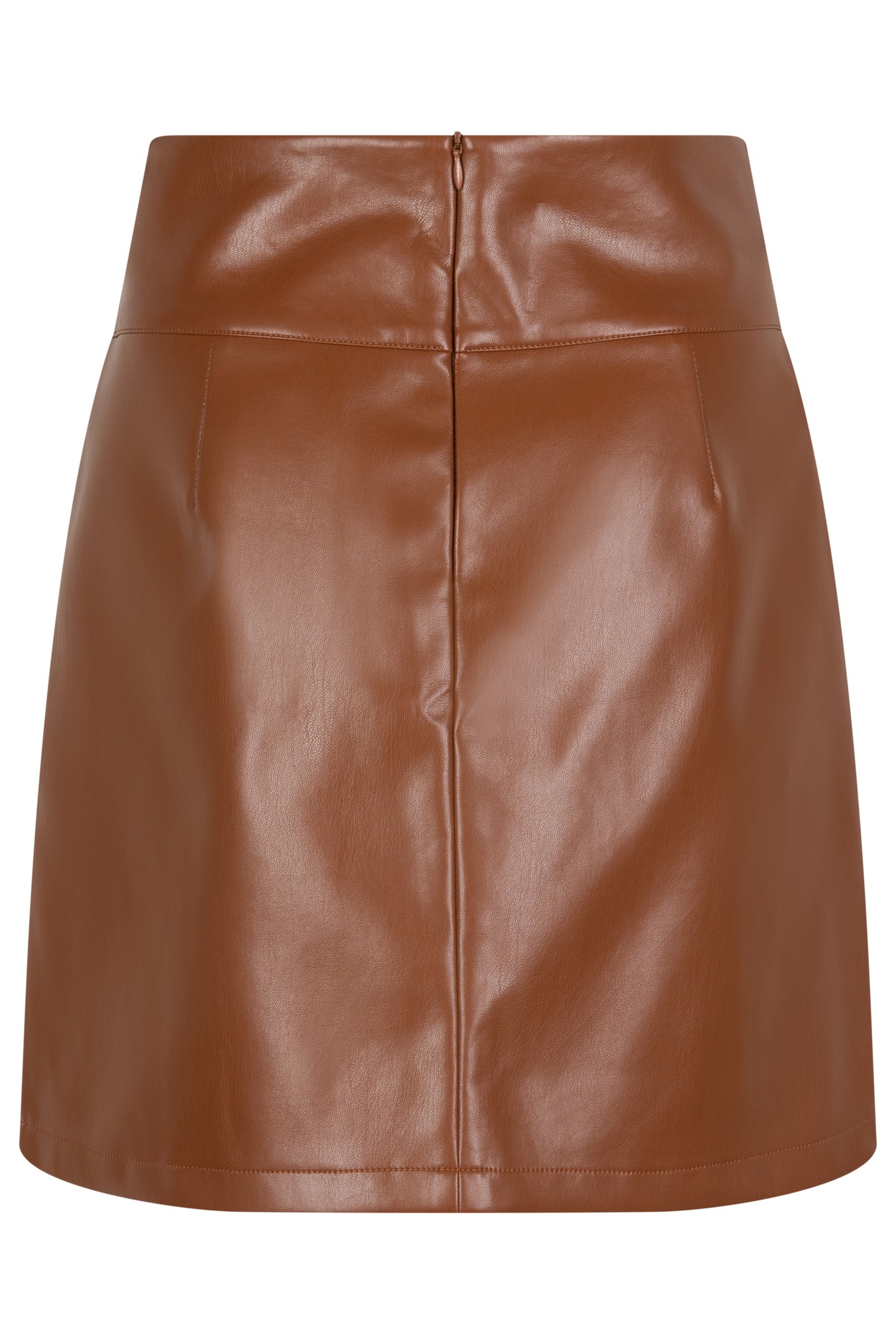 SKIRT PU BROWN 5