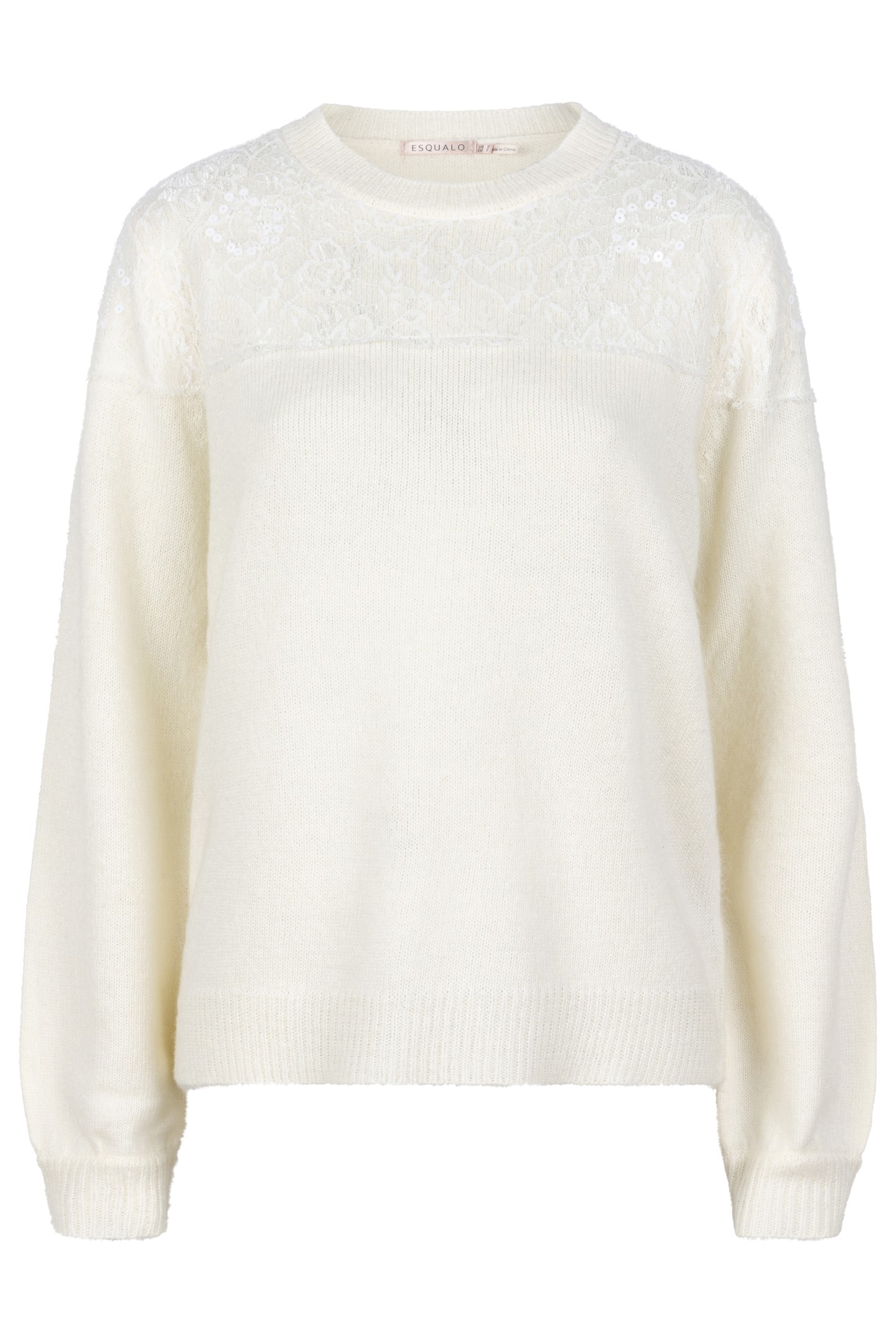 SWEATER KNIT LACE OFF WHITE 4