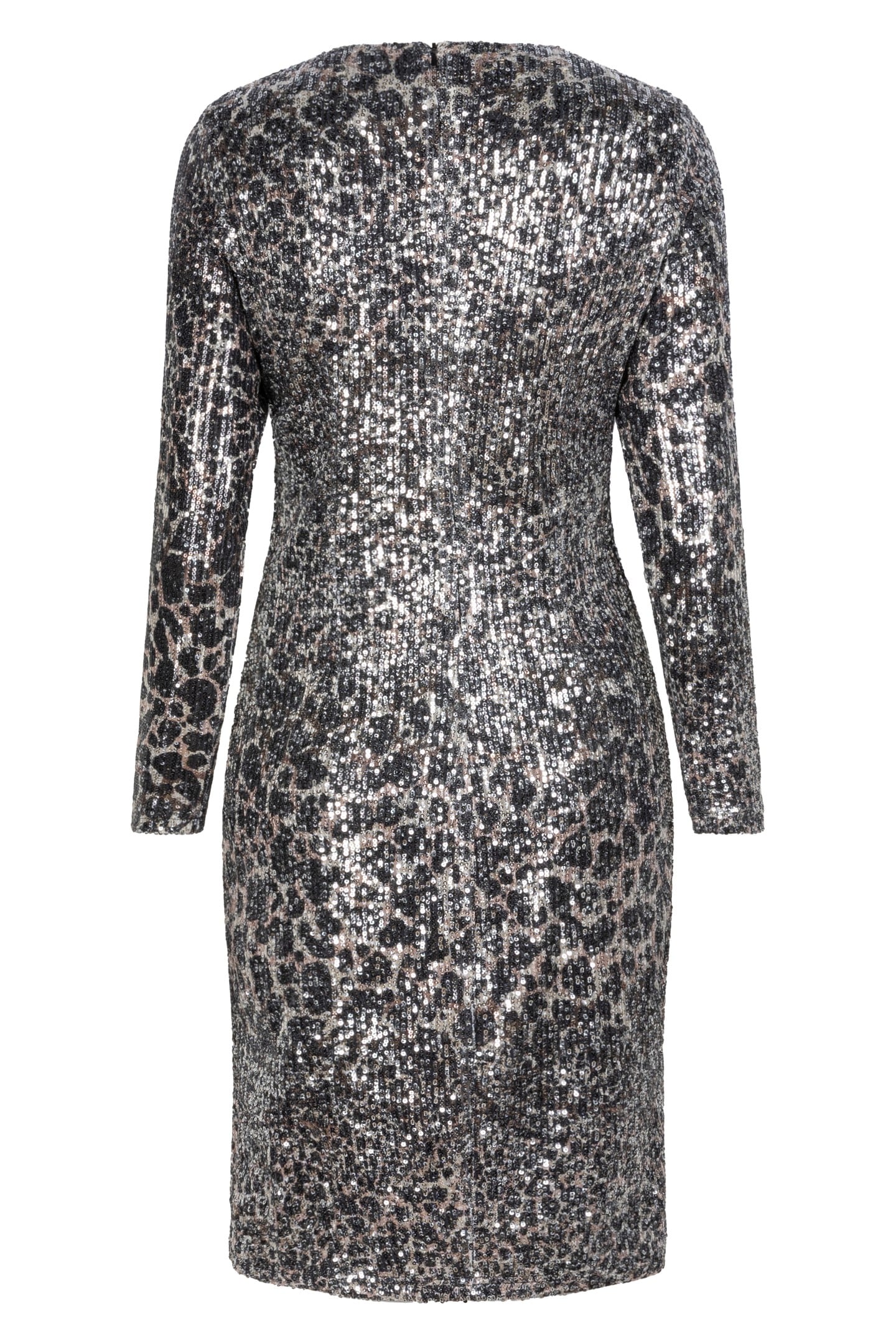DRESS SEQUINS SCATTERED ILLUSION PRINT 6