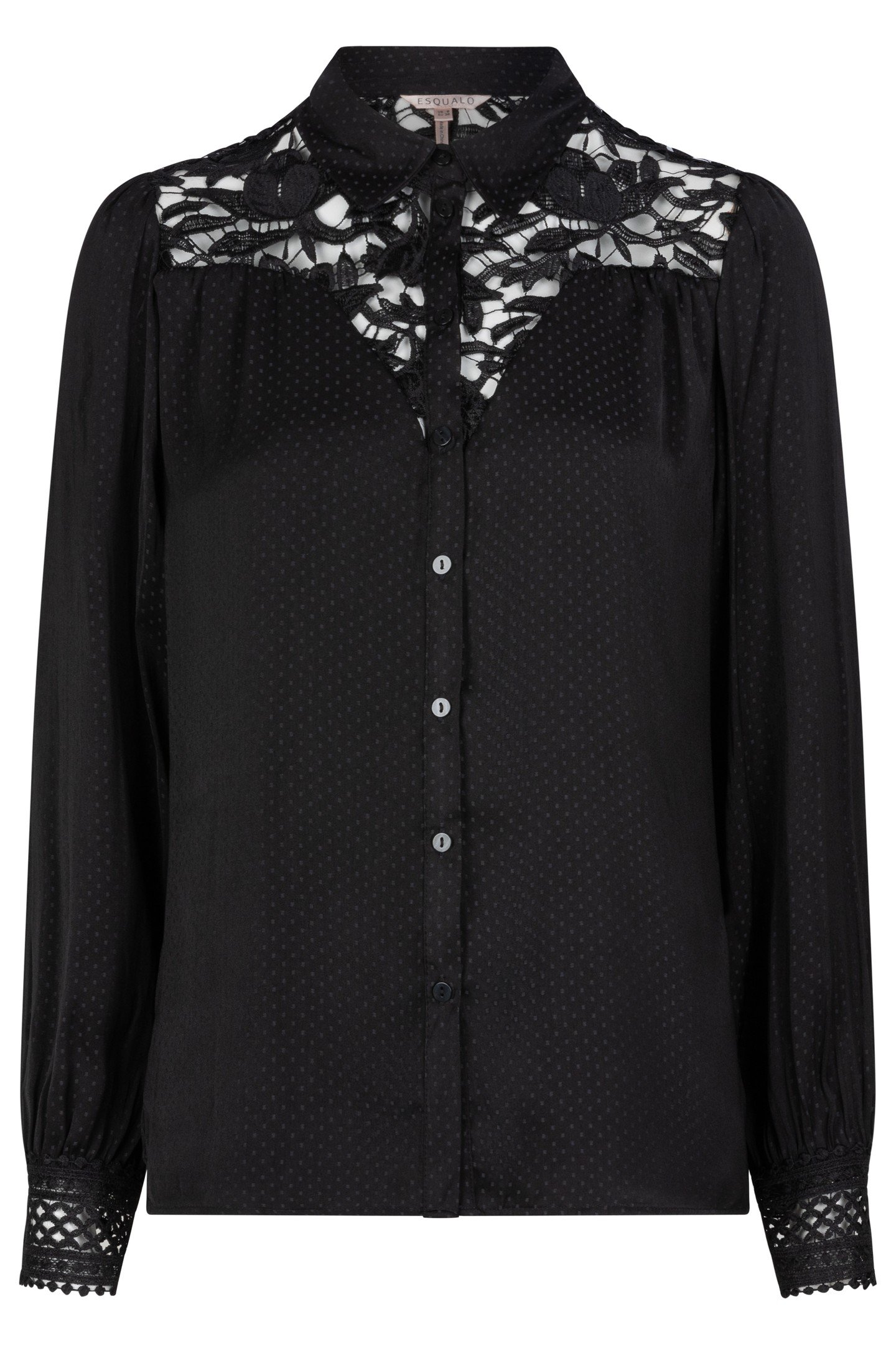 BLOUSE LACE JACQUARD BLACK 4
