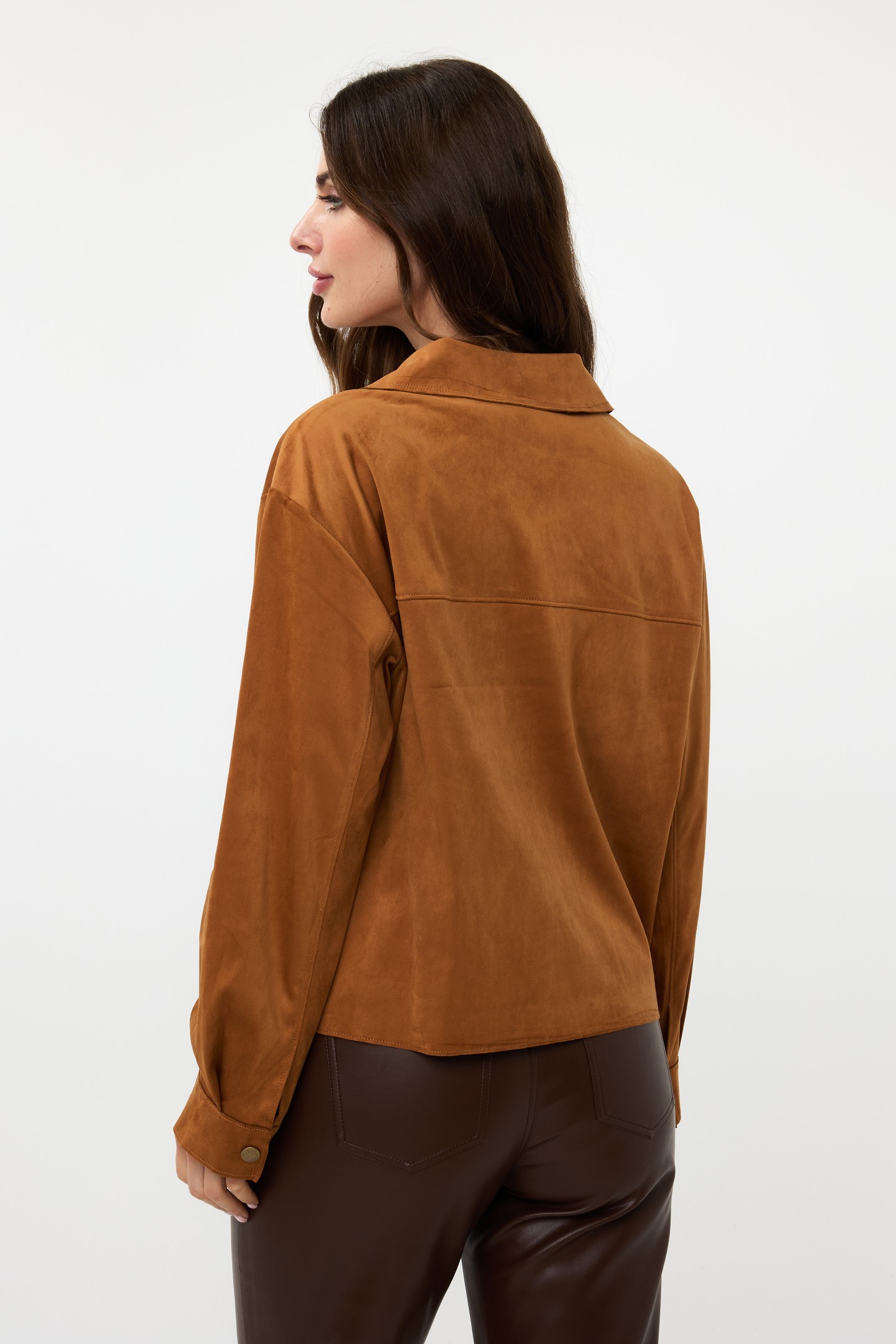 JACKET SUEDINE WIDE CAMEL 6