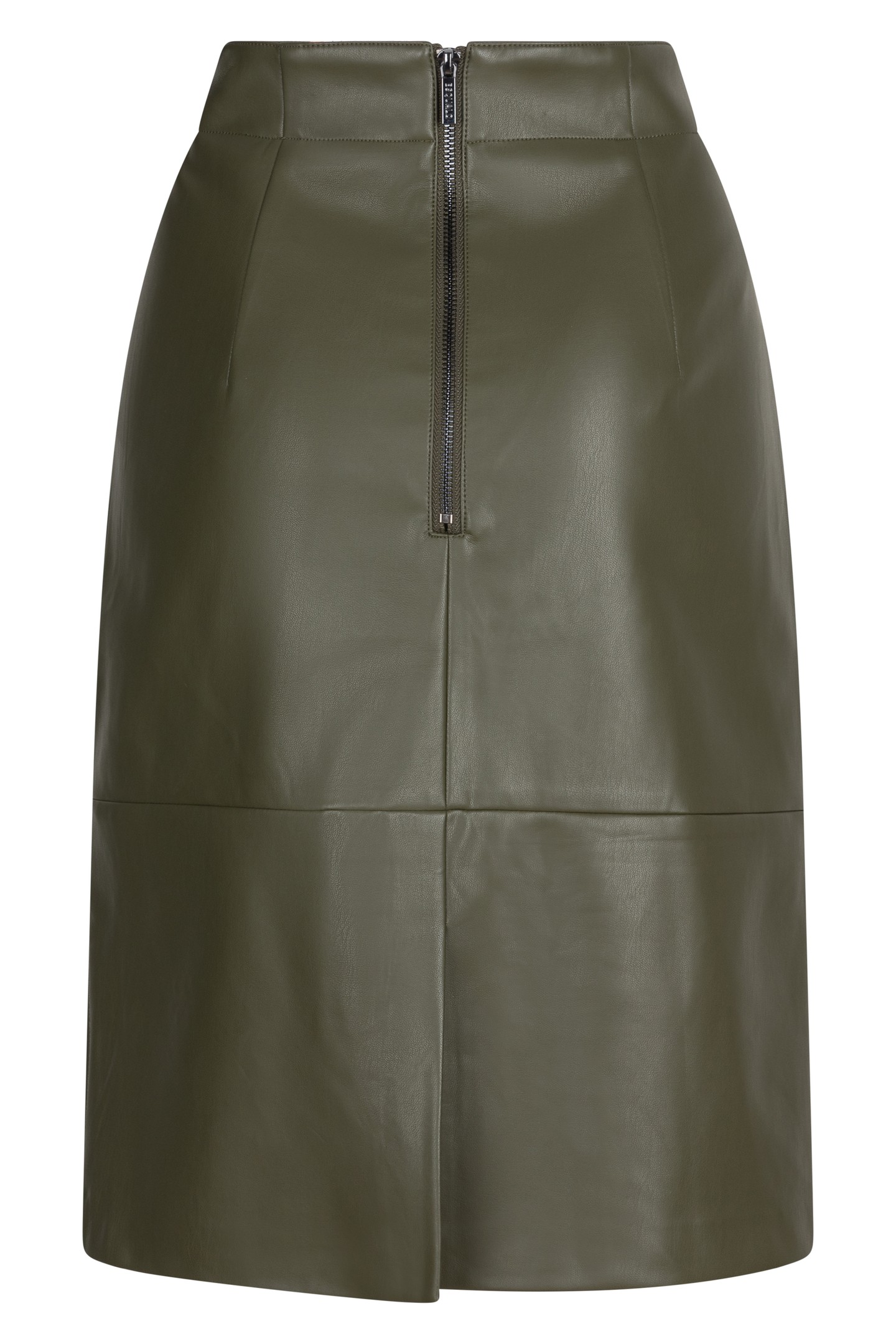 SKIRT PENCIL VEGAN LEATHER GREEN 5
