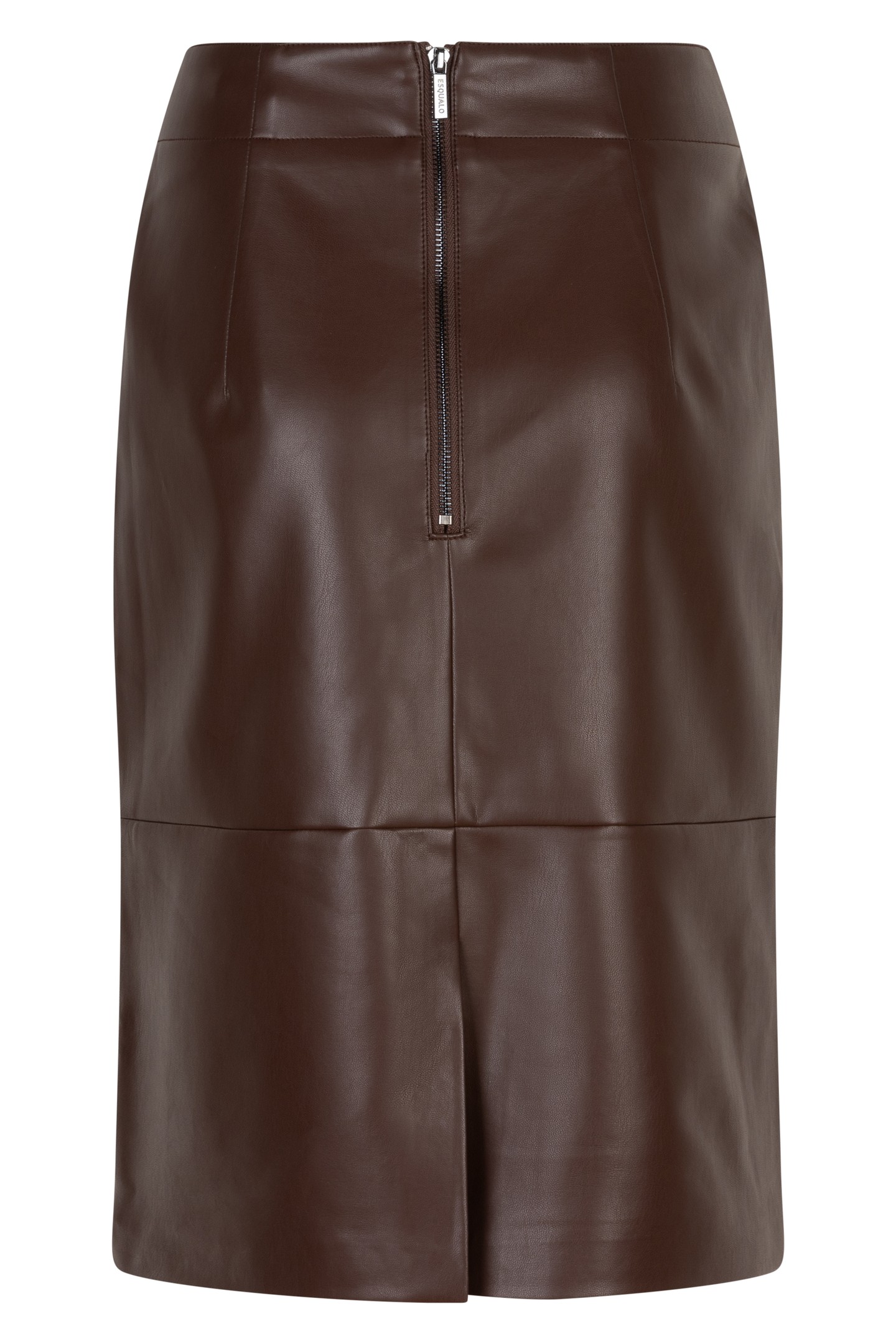 SKIRT PENCIL VEGAN LEATHER CHOCOLATE 5