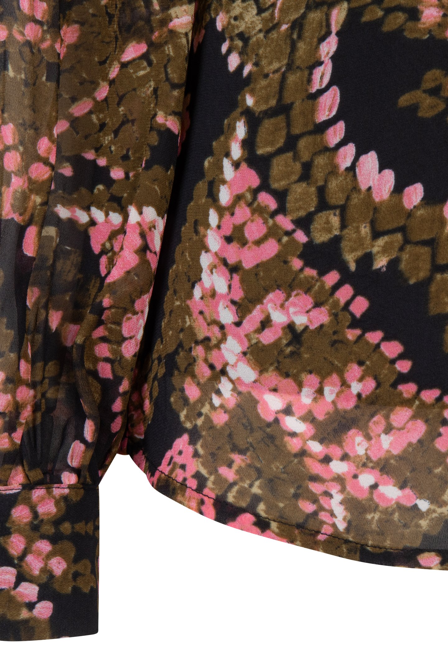 BLOUSE V-NECK GLOBAL FLOWER PRINT 5