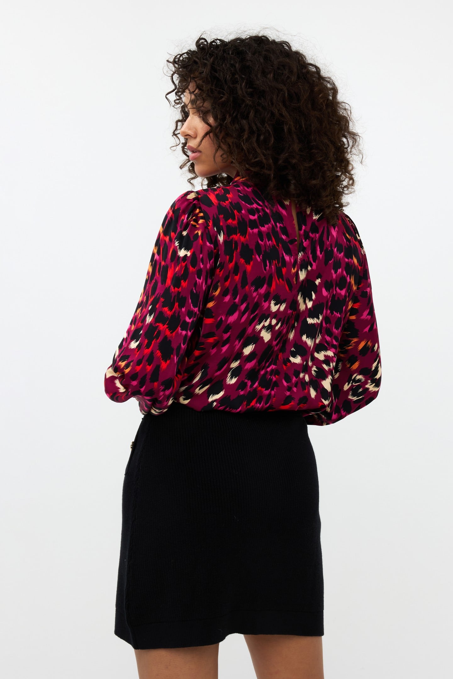 BLOUSE COLLAR FLORAL GEM PRINT 3