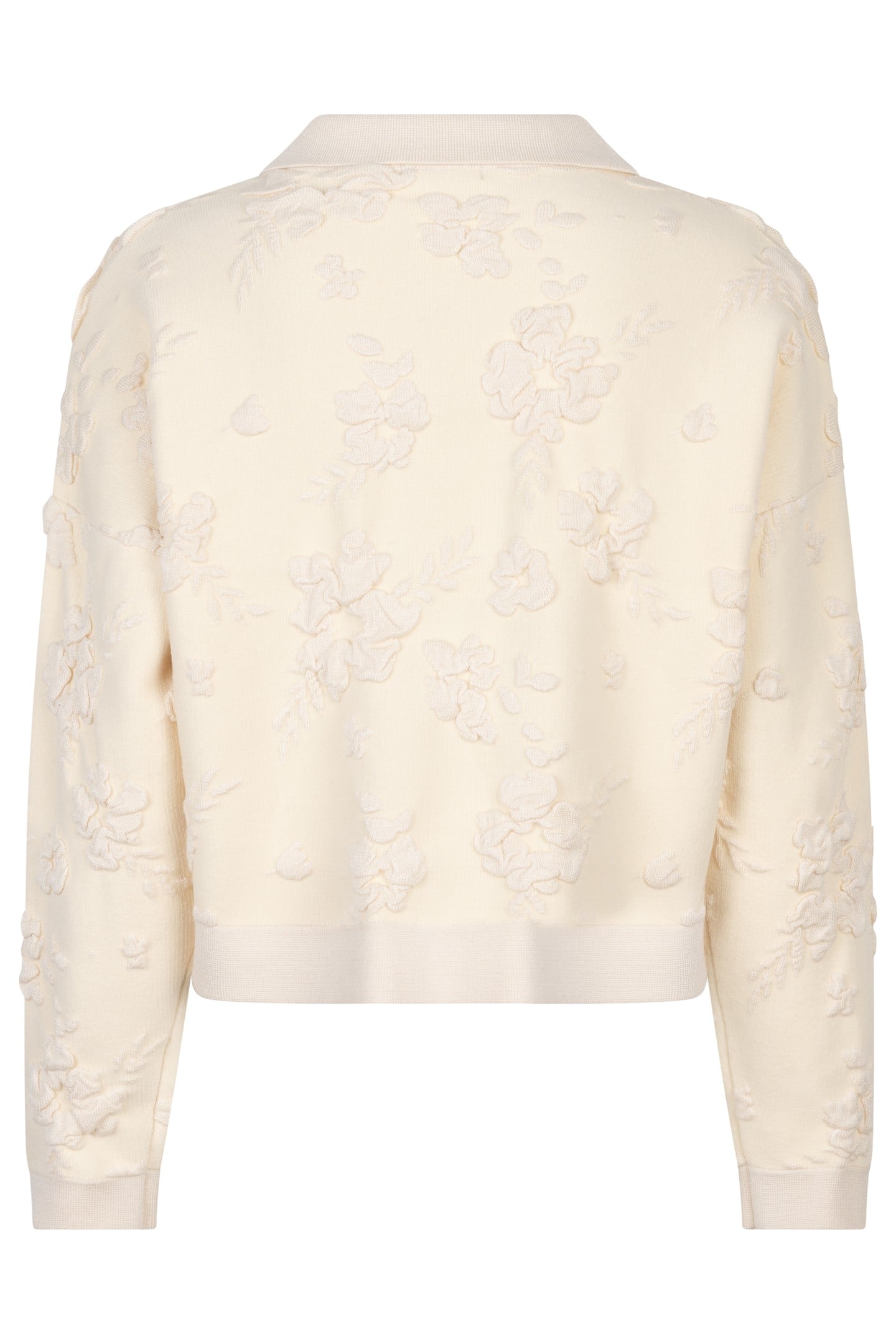 CARDIGAN 3D FLOWERS LIGHT SAND 4