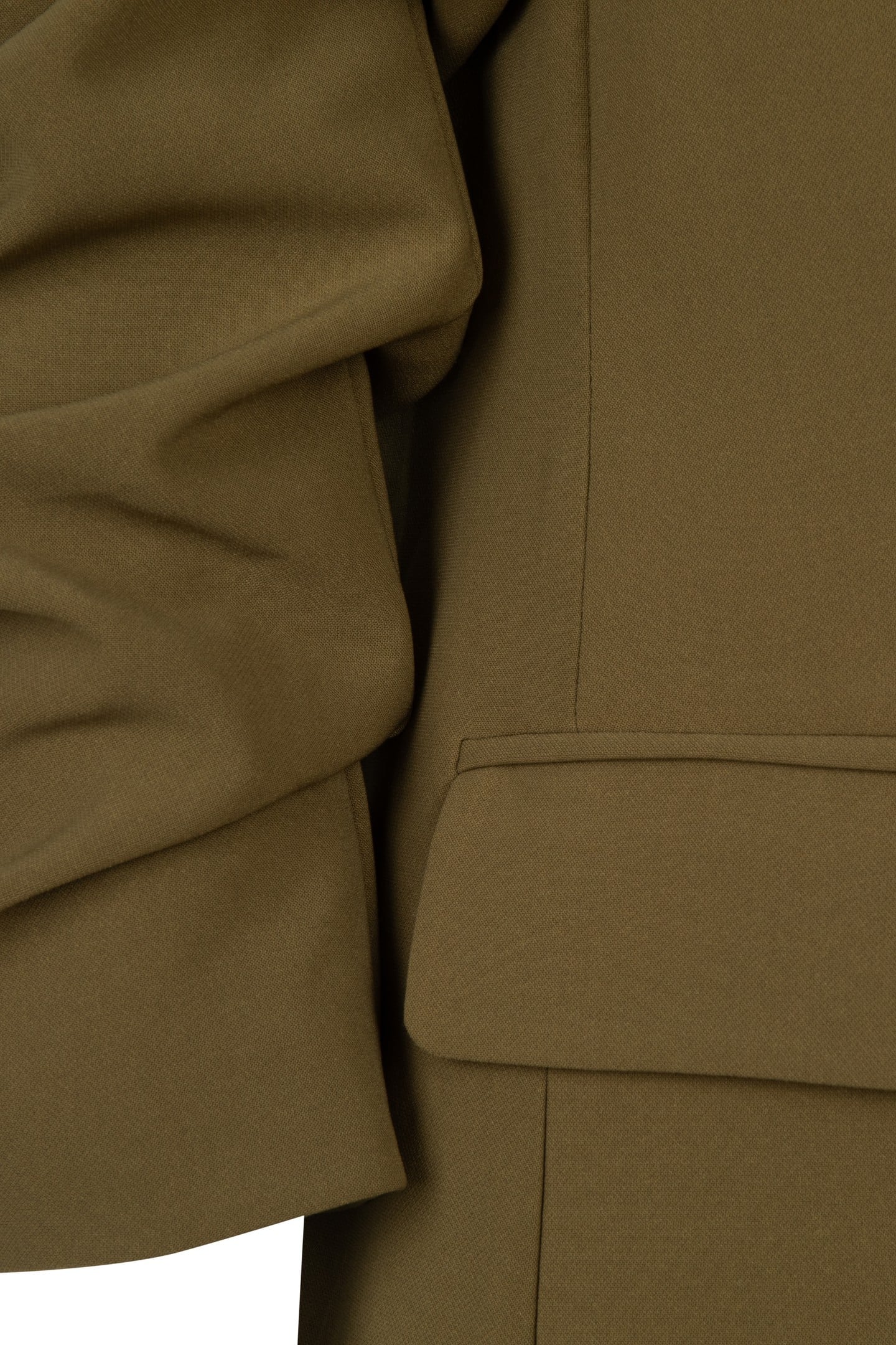 BLAZER GATHERED SLVE CITY MOSS GREEN 7