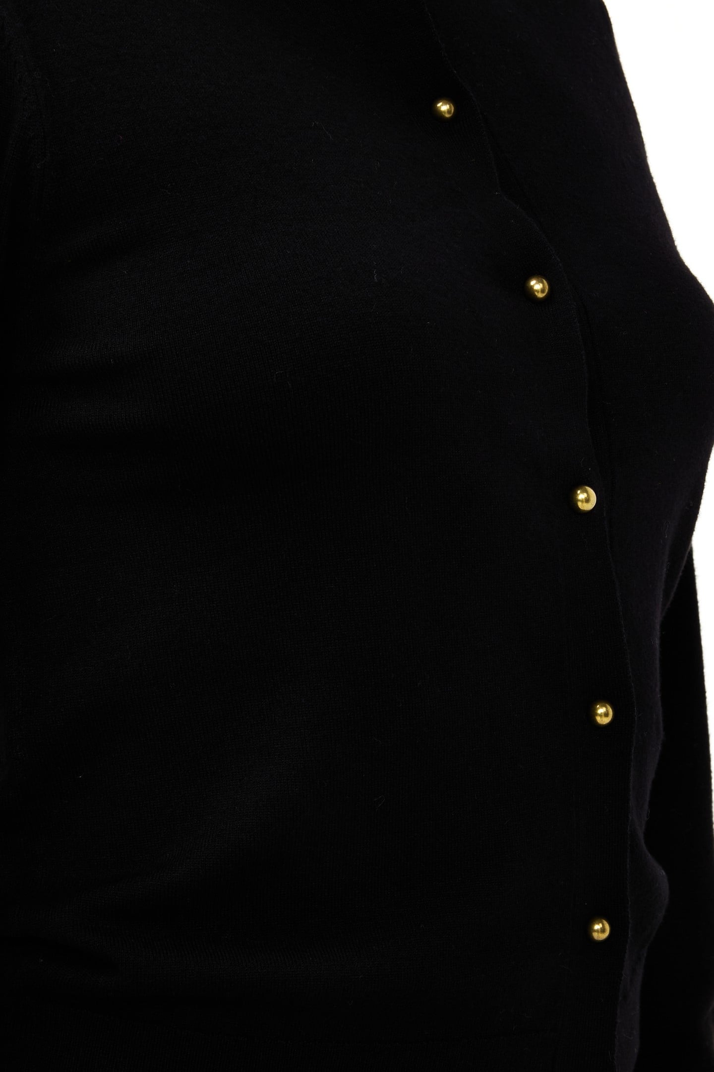 CARDIGAN PUFF SLVE BASIC KNIT BLACK 8