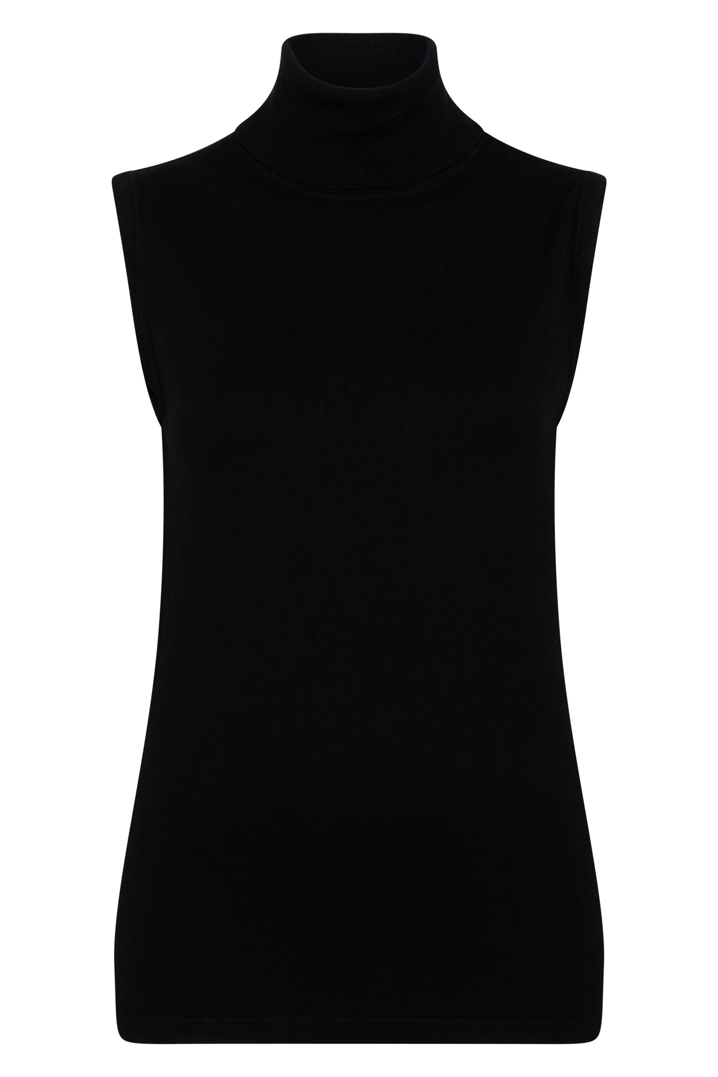 SWEATER SLV/LSS COL BASIC KNIT BLACK 4