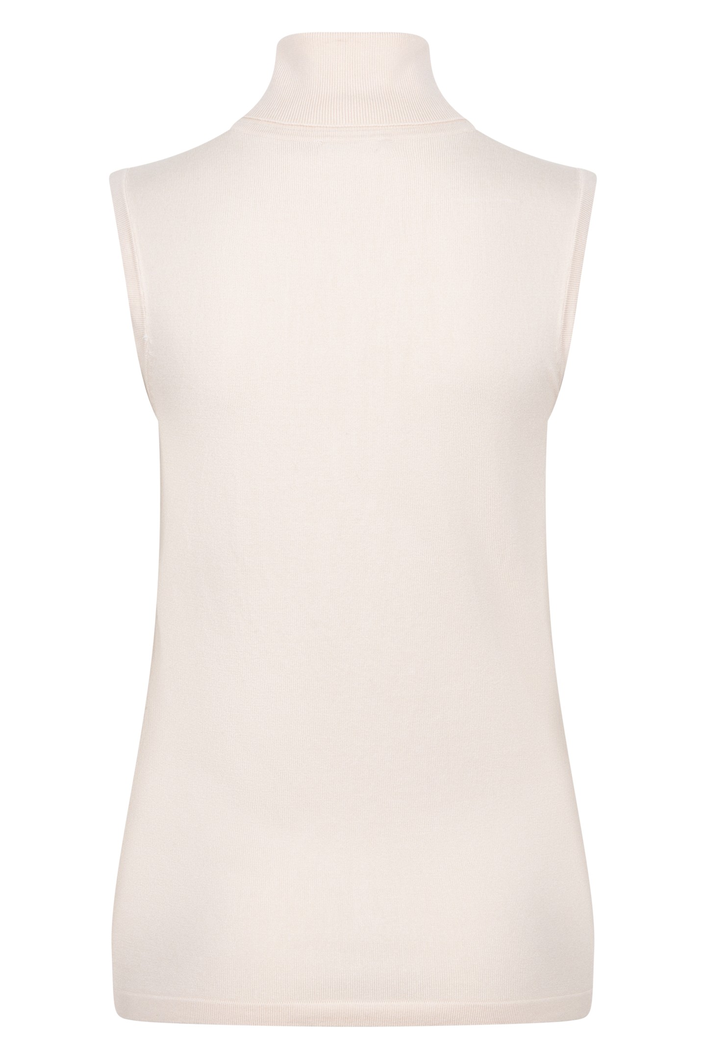 SWEATER SLV/LSS COL BASIC KNIT BEIGE 6