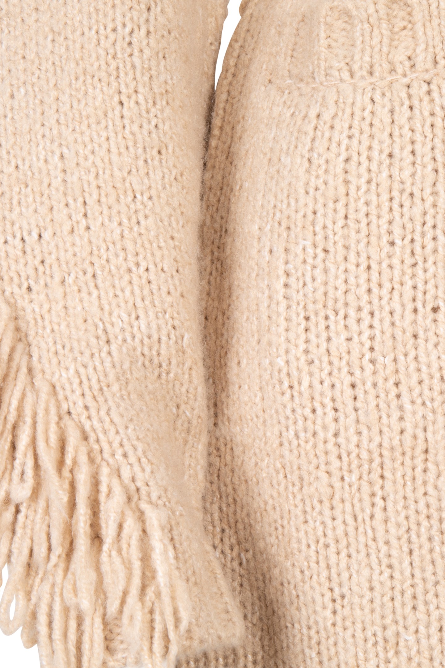 CARDIGAN FRINGES SAND 3