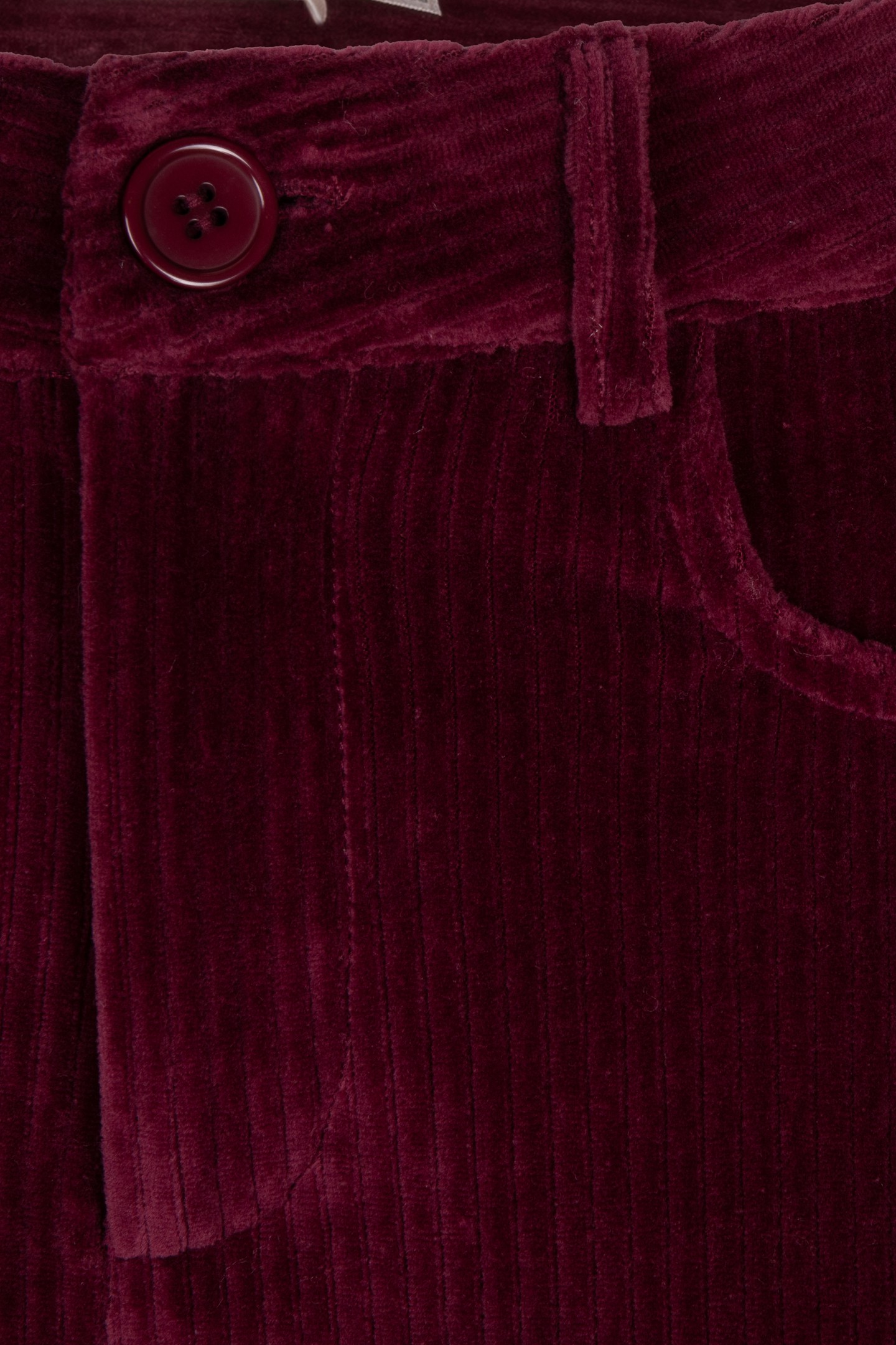 TROUSERS RIB FLAIR WINE RED 9