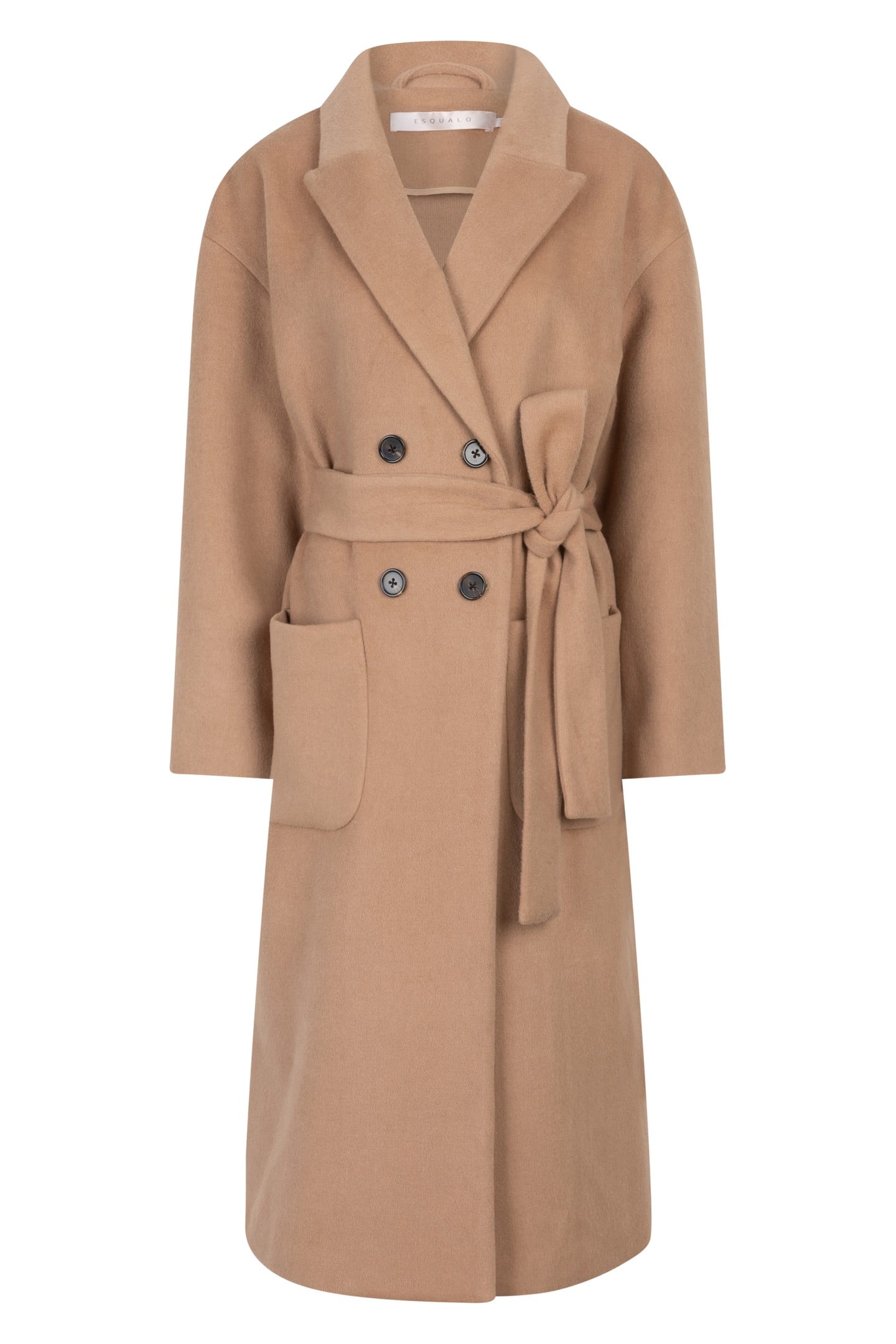 COAT PATCHED POCKETS CAMEL 5