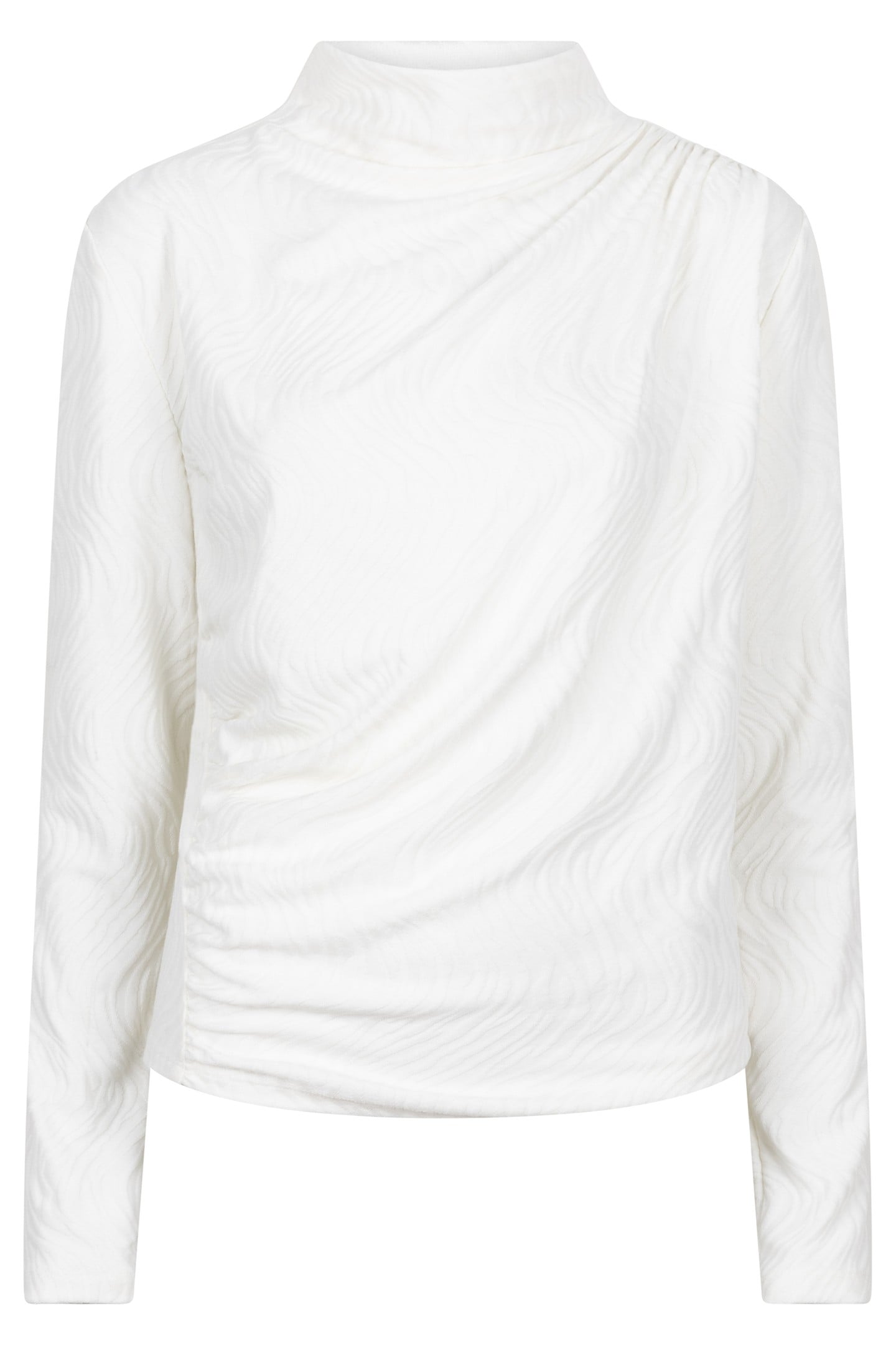 TOP L/SLVE BURN OUT ANIMAL OFF WHITE 3