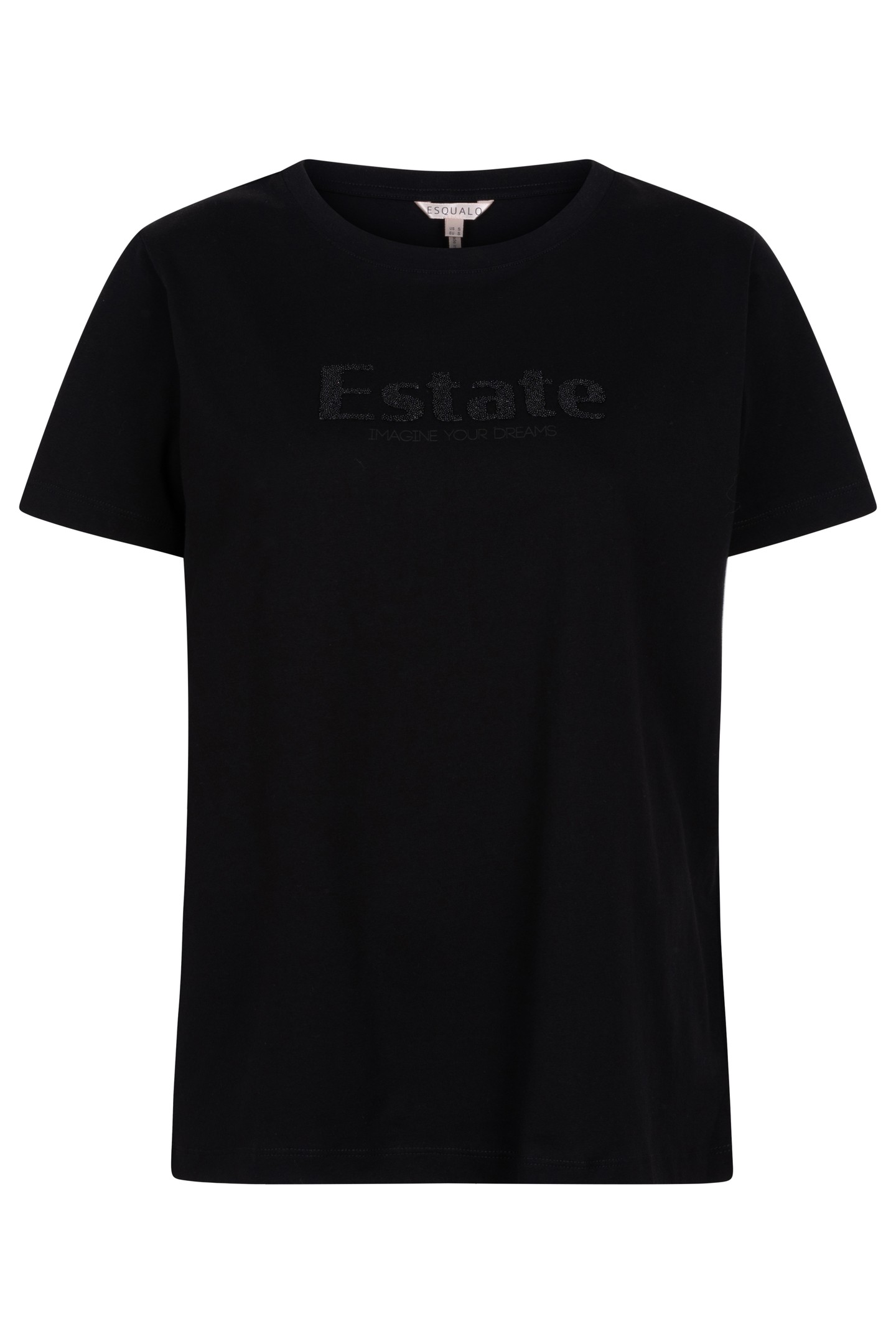 T-SHIRT CAVIAR “ESTATE" BLACK by Esqualo