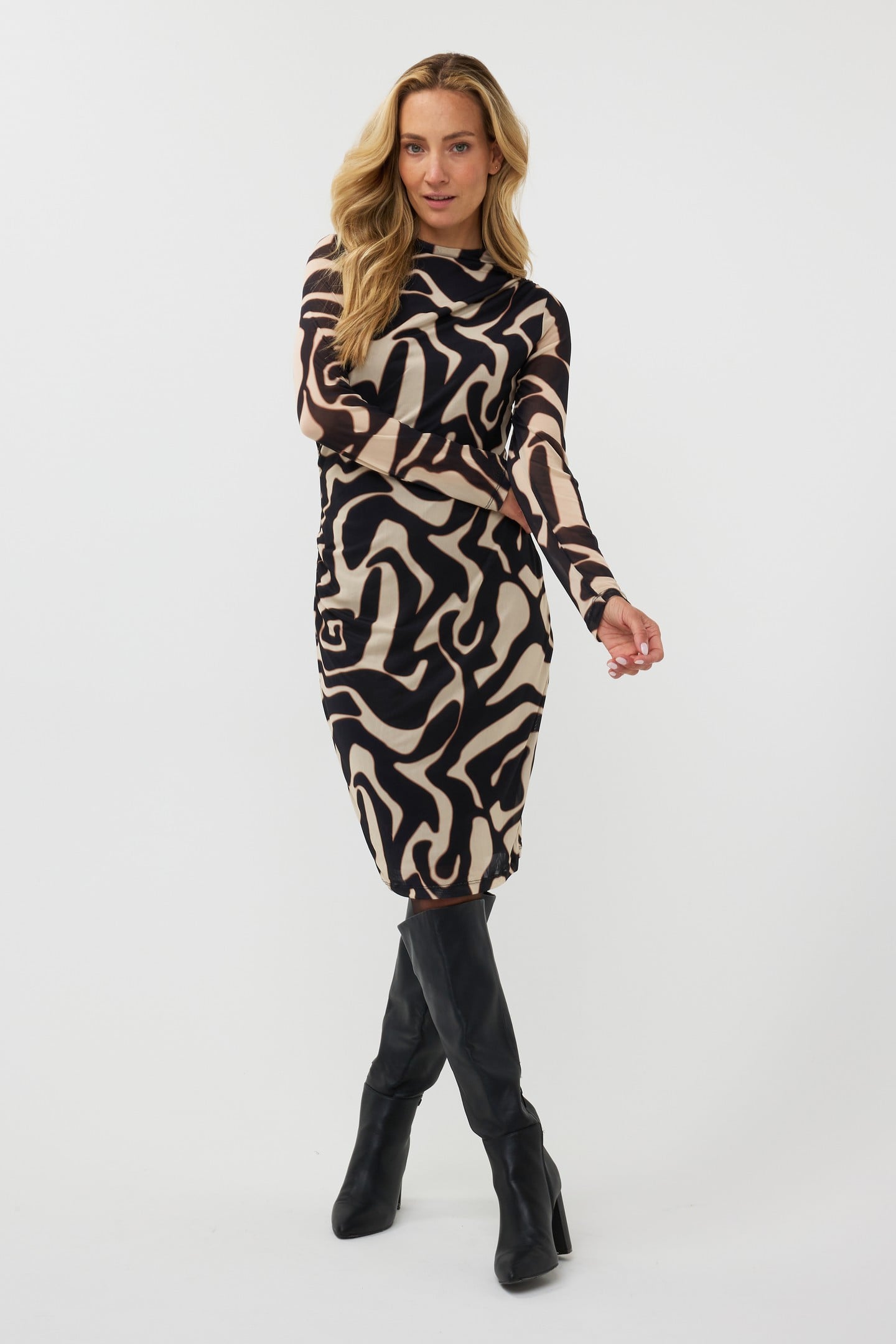 DRESS MESH HARMONY PRINT 1