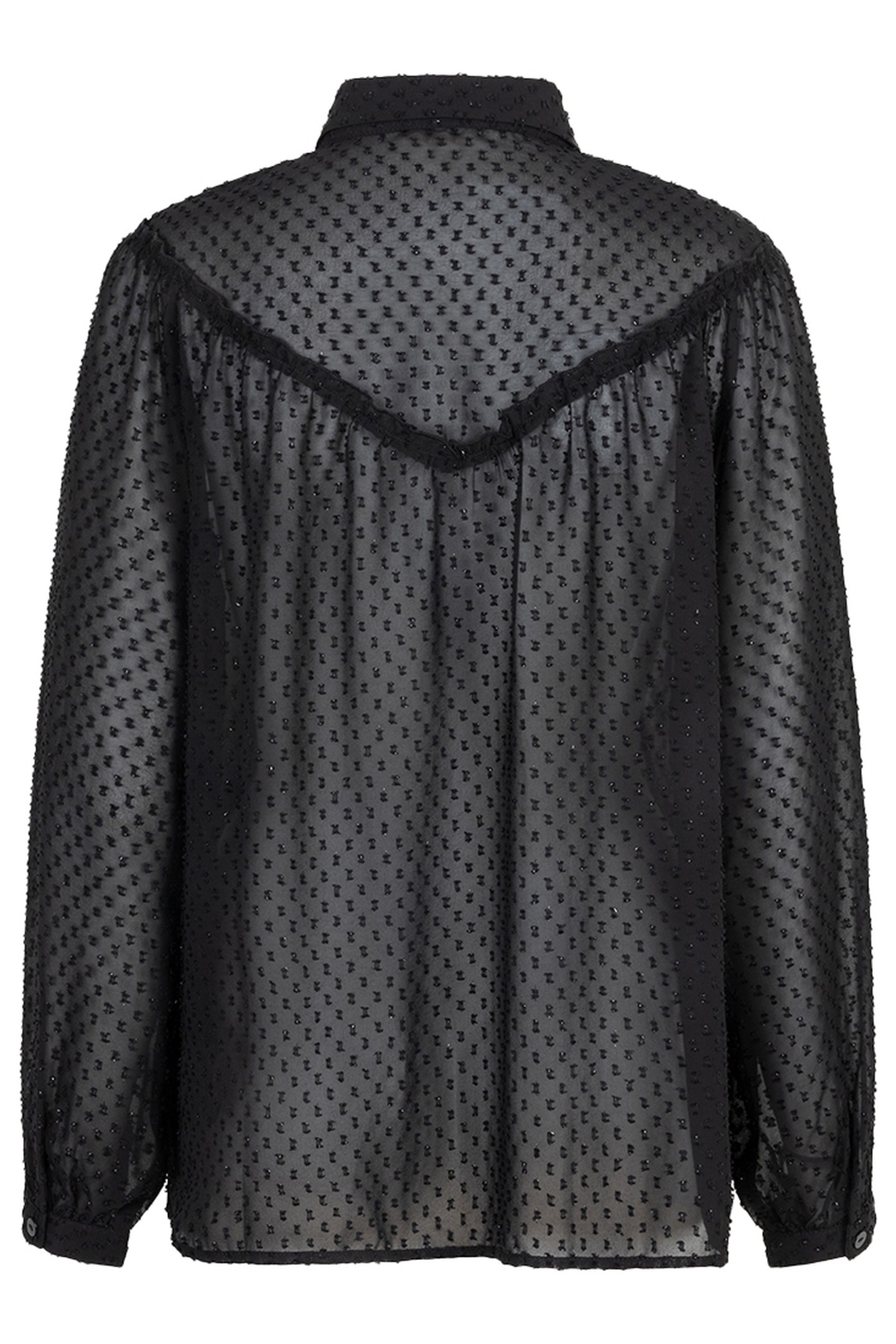 BLOUSE PLUMETIS SMOCK BLACK 5