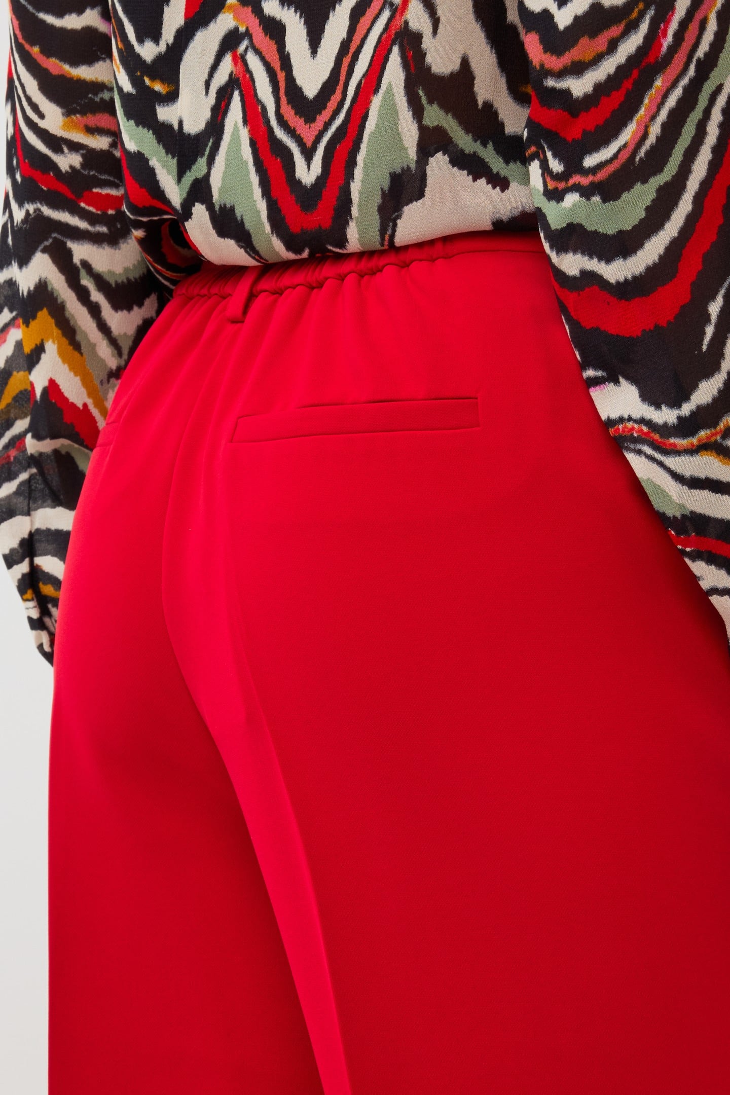 TROUSERS WIDE CITY RED 4