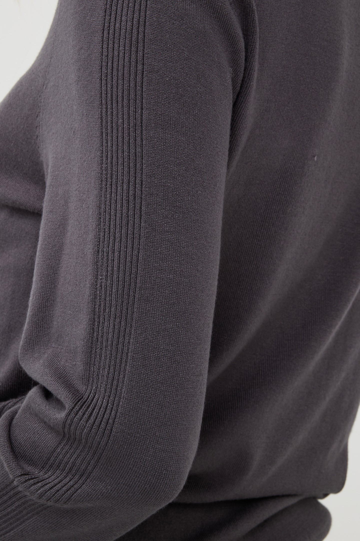 SWEATER COL BASIC KNIT GREY 5