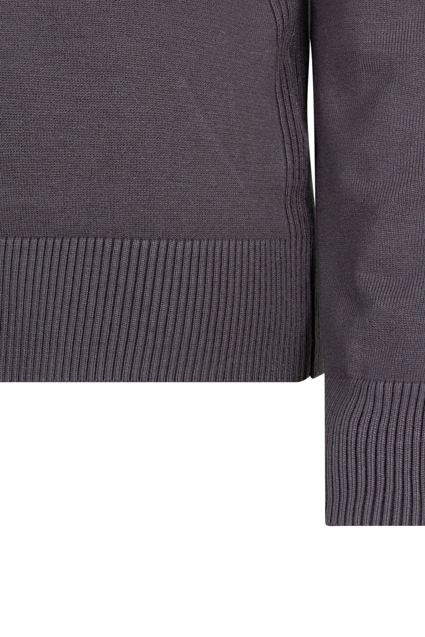 SWEATER COL BASIC KNIT GREY 6