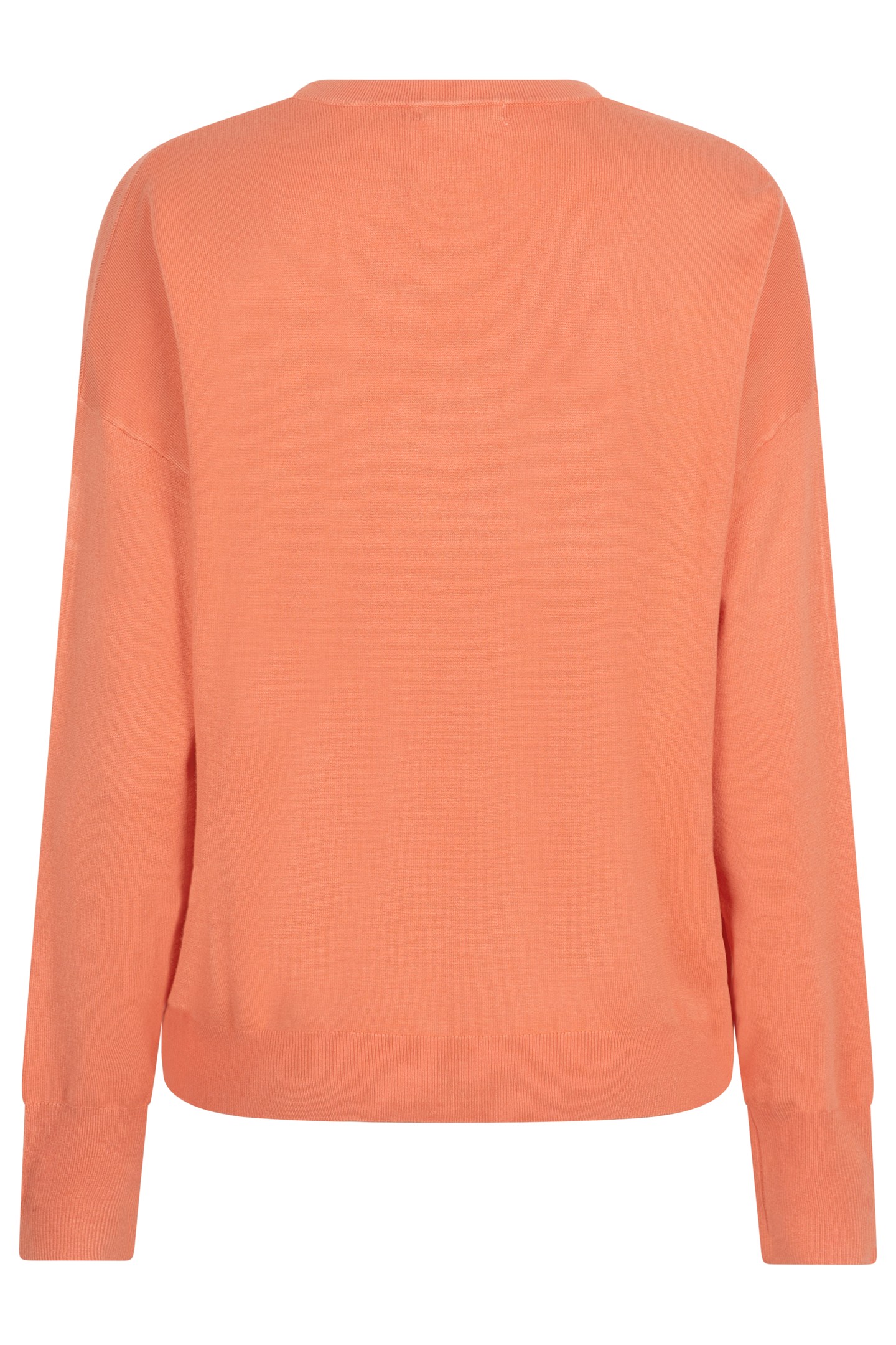 SWEATER R-NECK BASIC KNIT AMBER GLOW 5