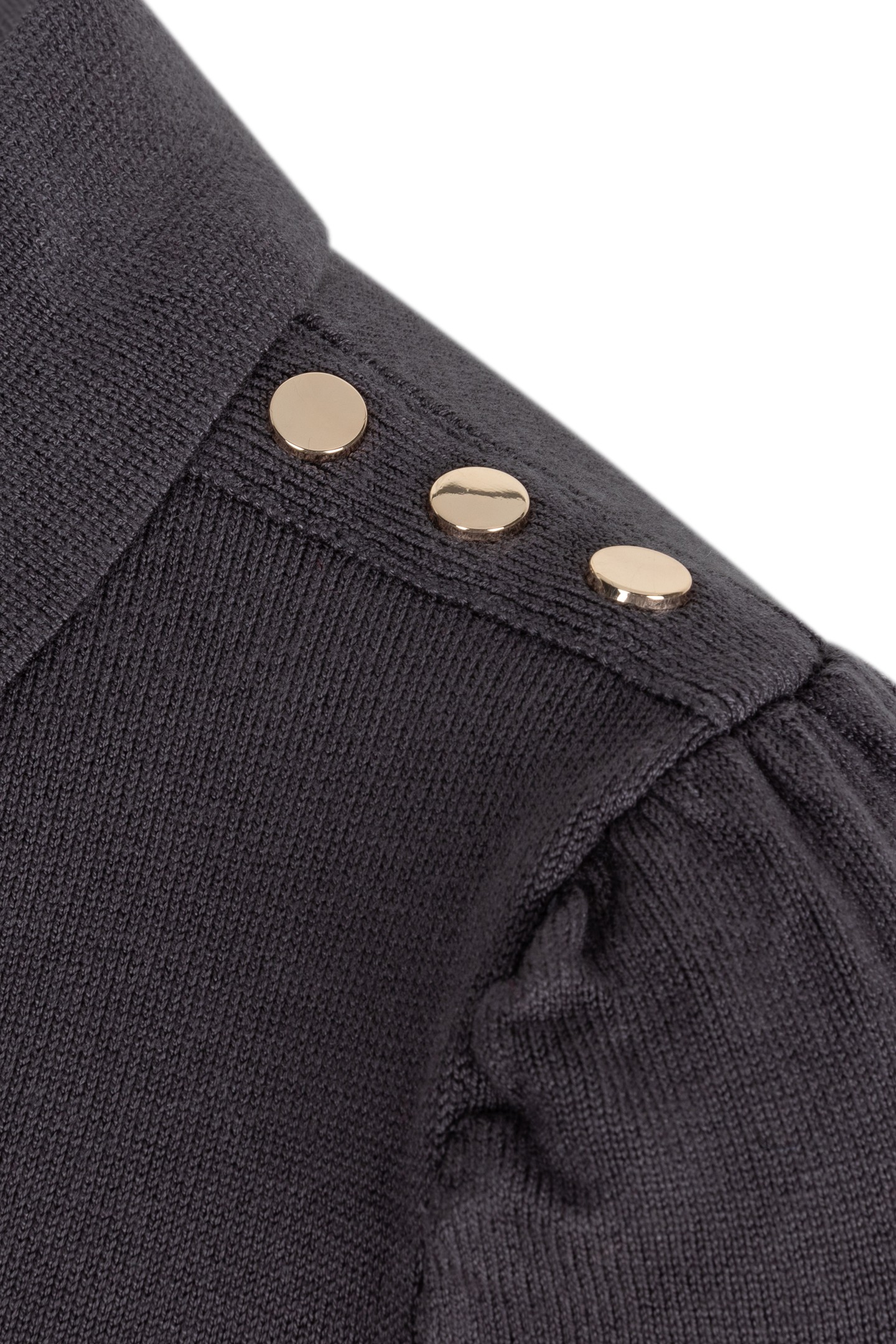 SWEATER COLLAR BASIC KNIT GREY 7