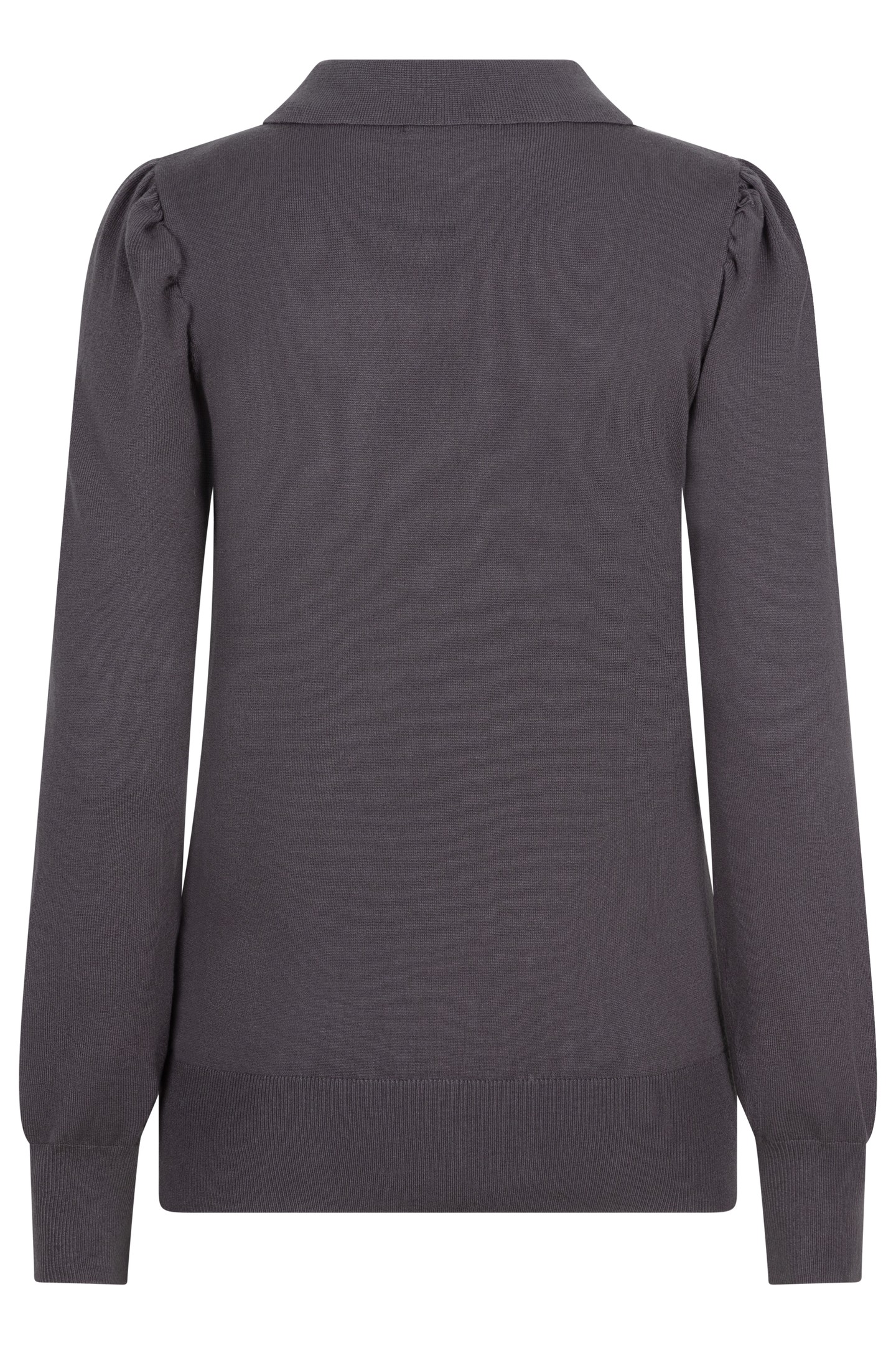 SWEATER COLLAR BASIC KNIT GREY 5