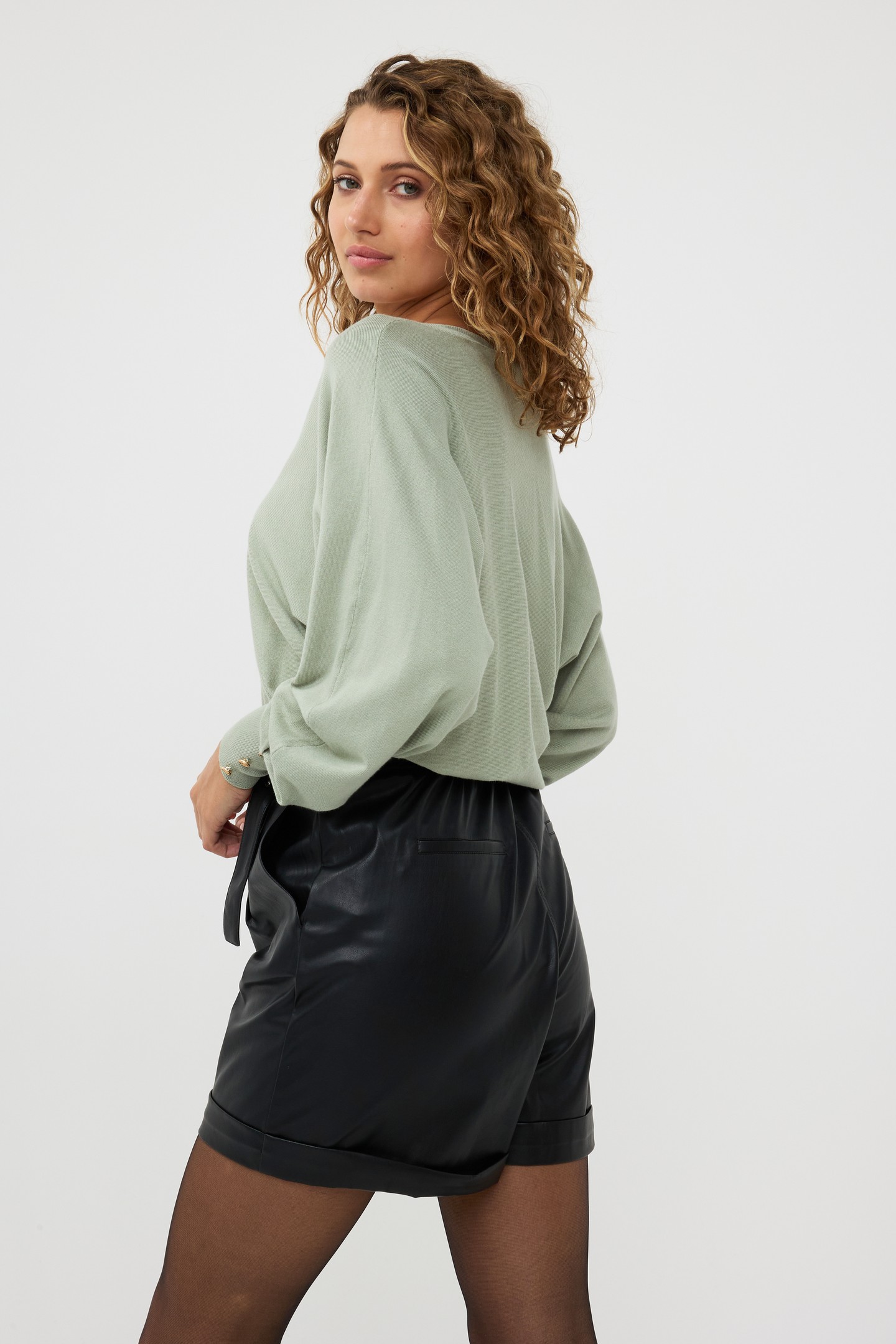 SWEATER BATWING BASIC KNIT JADE 3