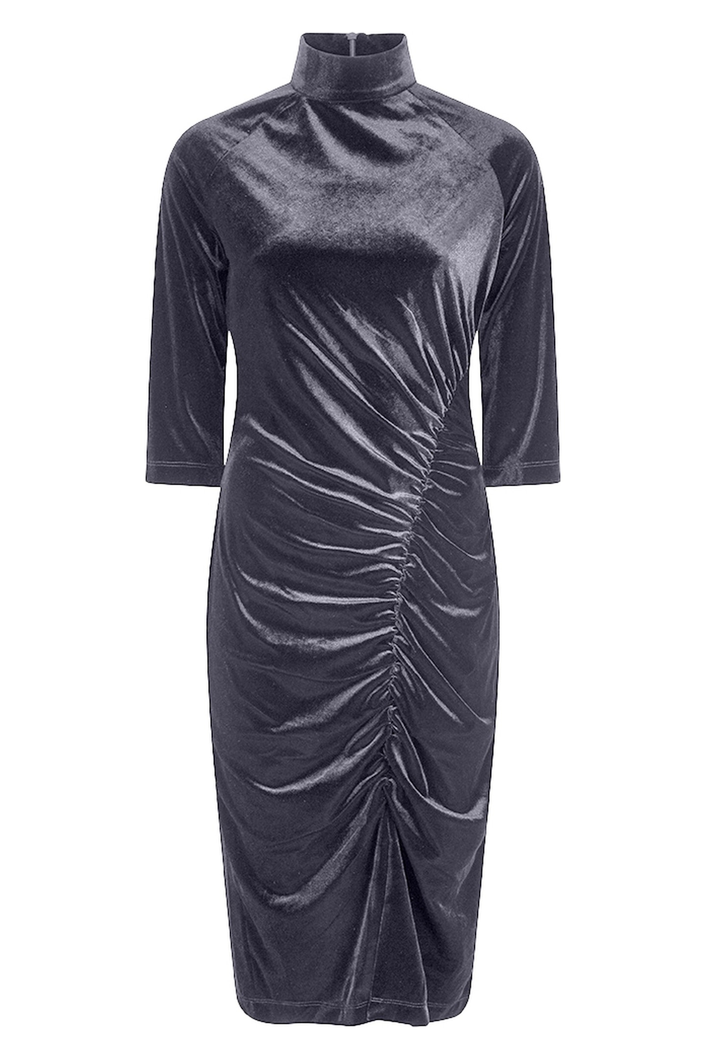 DRESS VELOURS GATHERING GREY 1